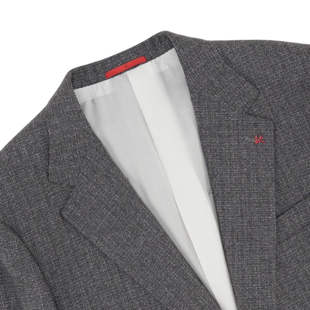 $6900 ISAIA NAPOLI "E" Gray Suit Soft Wool  / Cashmere 46 US / 56 EU 7R