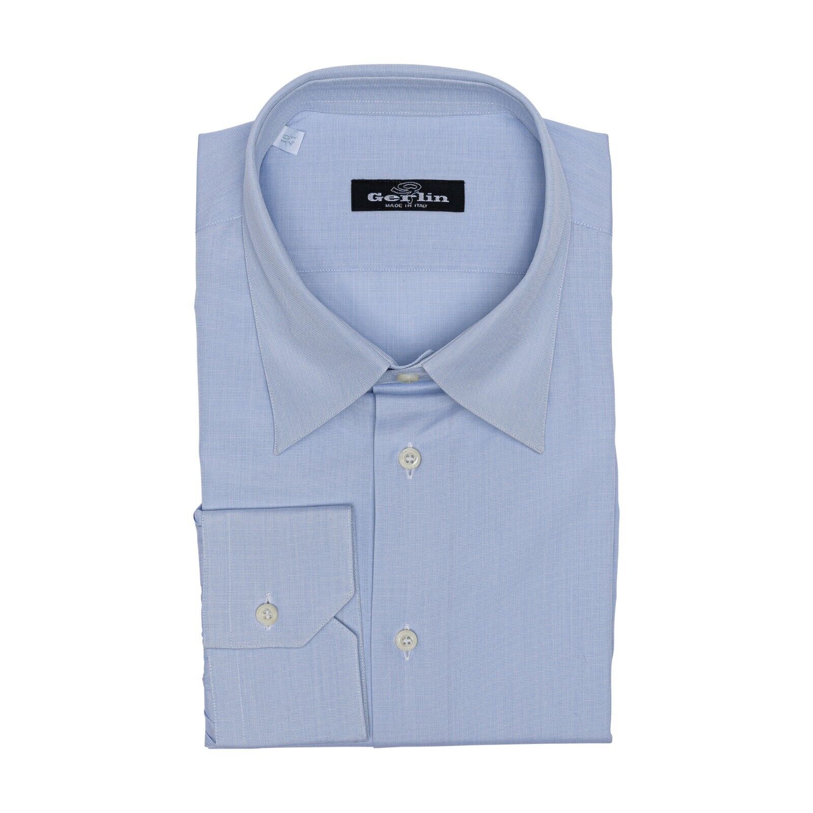 690$ LUXURY GERLIN Shirt Light Blue THOMAS MASON Fine Cotton 1AA ZILLI