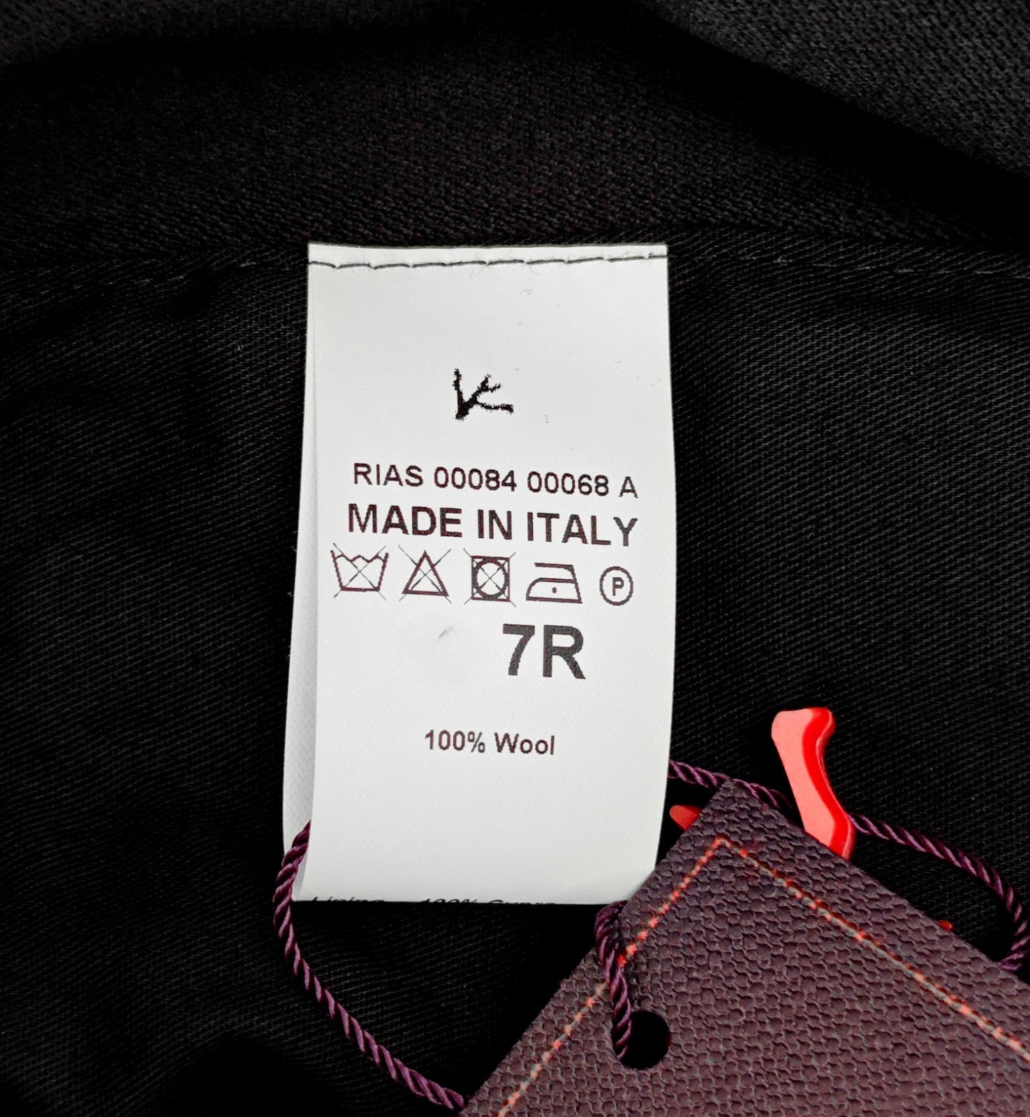 1750$ ISAIA NAPOLI "Sanità" Black Tapered Tuxedo Dress Pant Fine Wool
