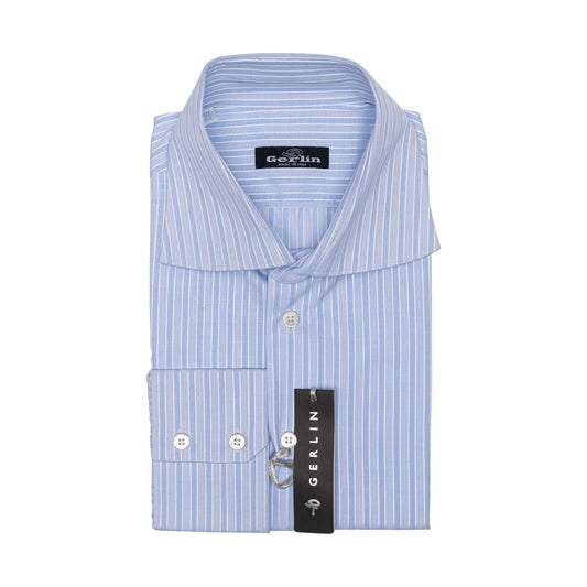 690$ LUXURY GERLIN Shirt Striped Jacquard Cotton 16 - 41 - 3C BIJAN
