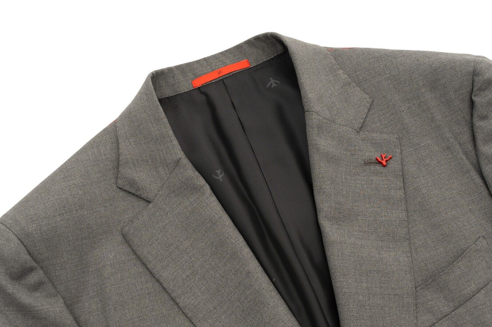 $5200 ISAIA NAPOLI Gray Jacket Sport Coat Wool 160's Aquaspider 52 US / 62 EU