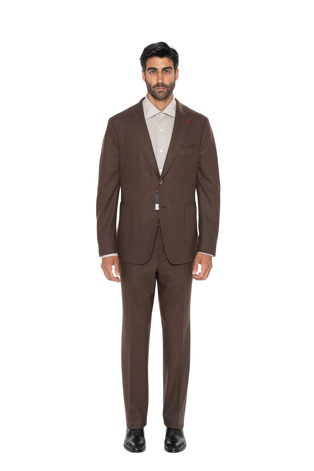 $6500 ISAIA NAPOLI "Comfort Project" Brown Hand-Sewn Suit Wool & Cashmere