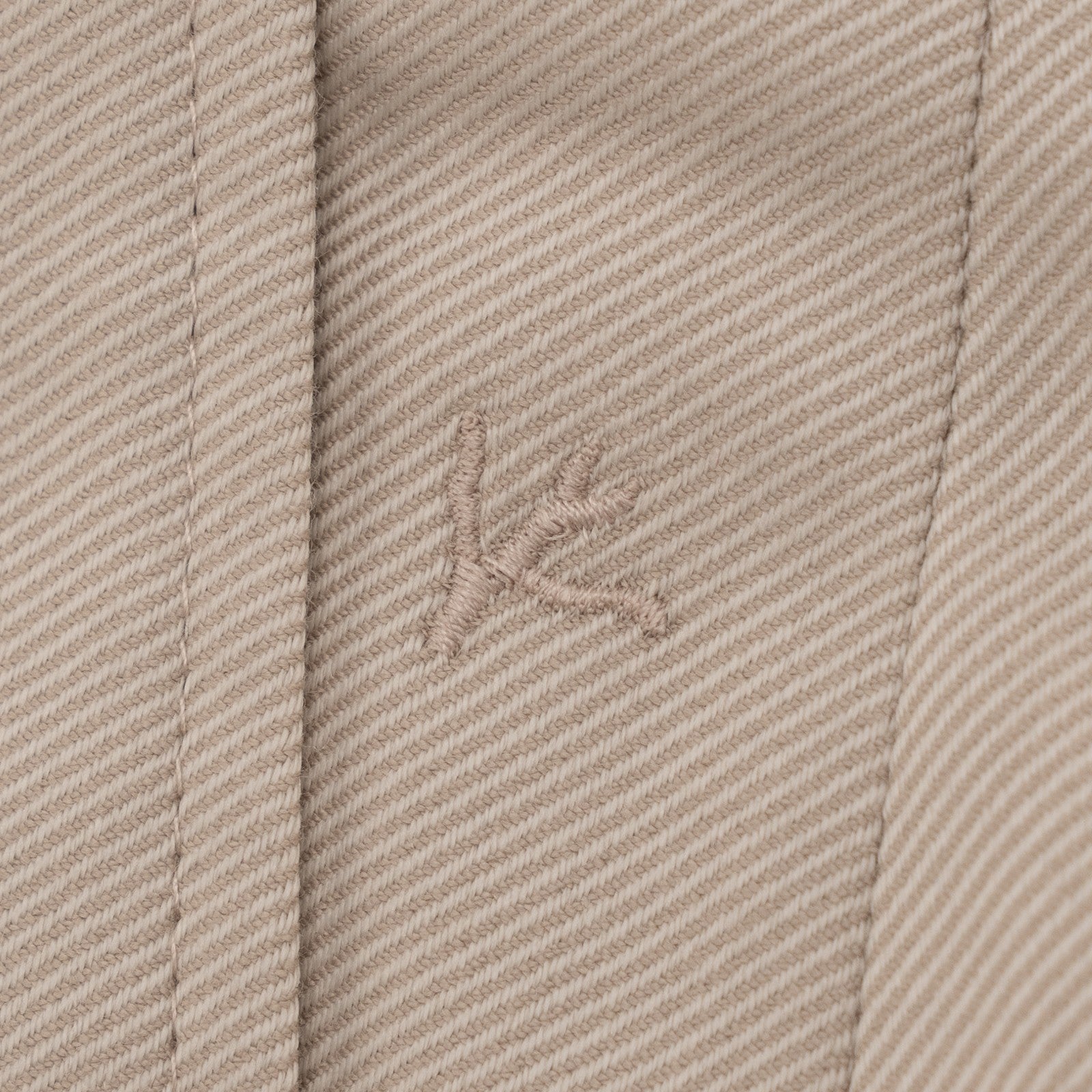 1450$ ISAIA Tapered Dress Pant Wool Cotton Gabardine Light Beige 32 US / 48 EU R