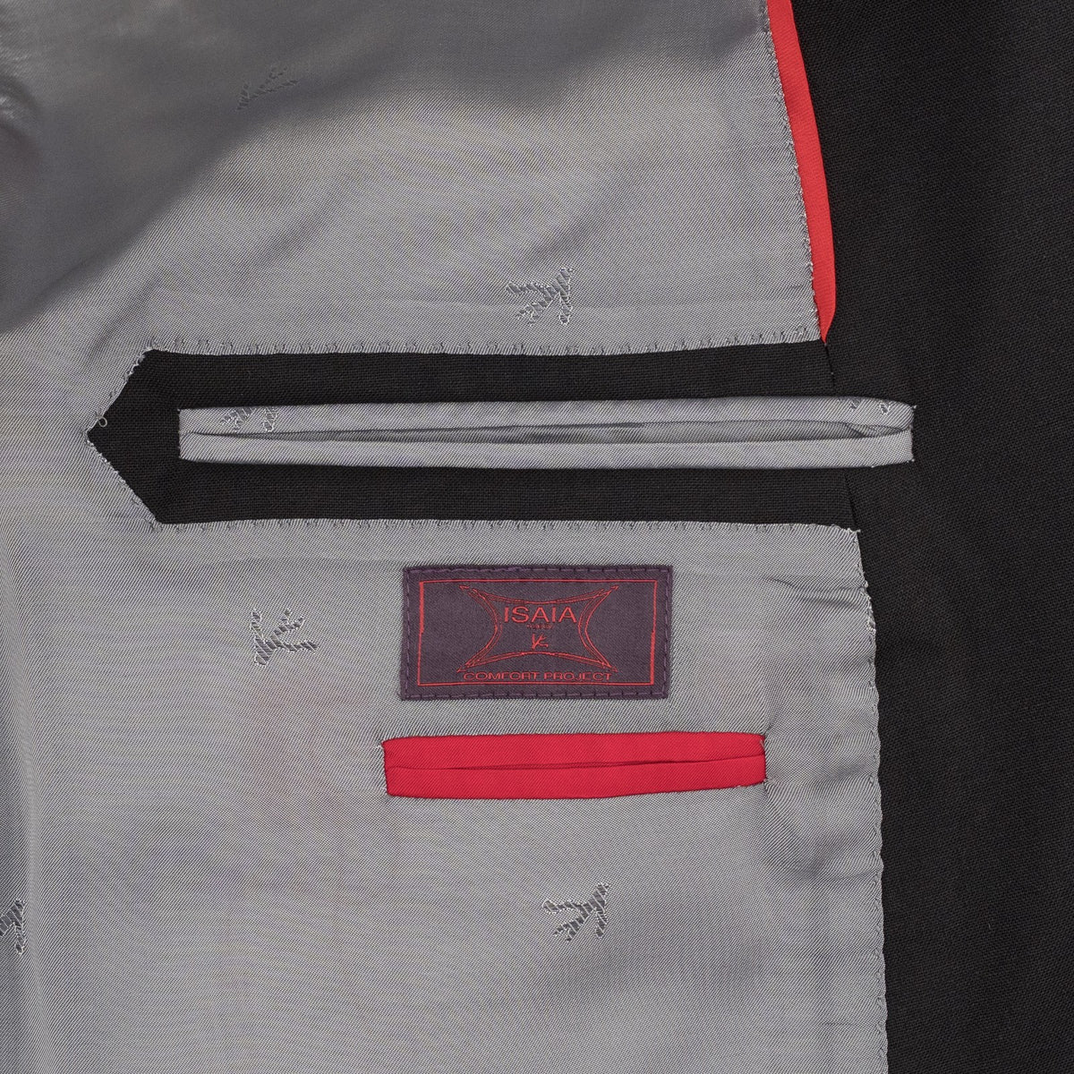 $7050 ISAIA "Gregorio" Black Hand-Sewn Suit Stretch Wool Comfort 50 US 60 EU 6R