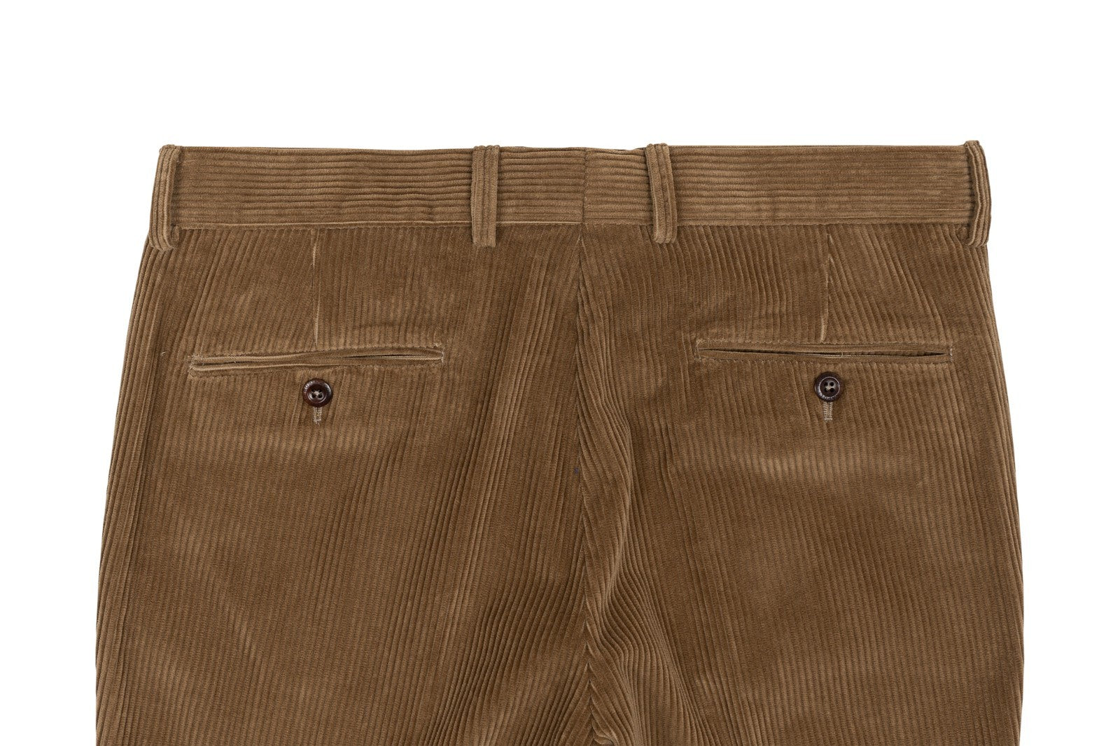 625$ RUBINACCI NAPOLI "Luca" Camel Cotton Corduroy Trouser Pant Made in Napoli