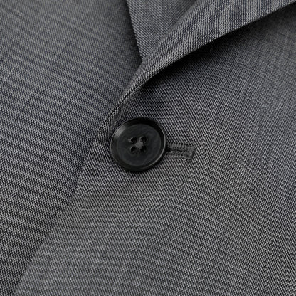 $6600 ISAIA NAPOLI "Capri" Gray Suit Fine Wool 4 Season 46 US / 56 EU 7R