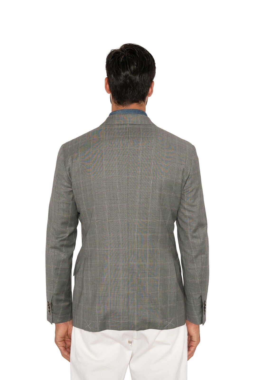 $1700 EIDOS by ISAIA NAPOLI Double Breasted Sport Coat Jacket Wool 38 US / 48 EU