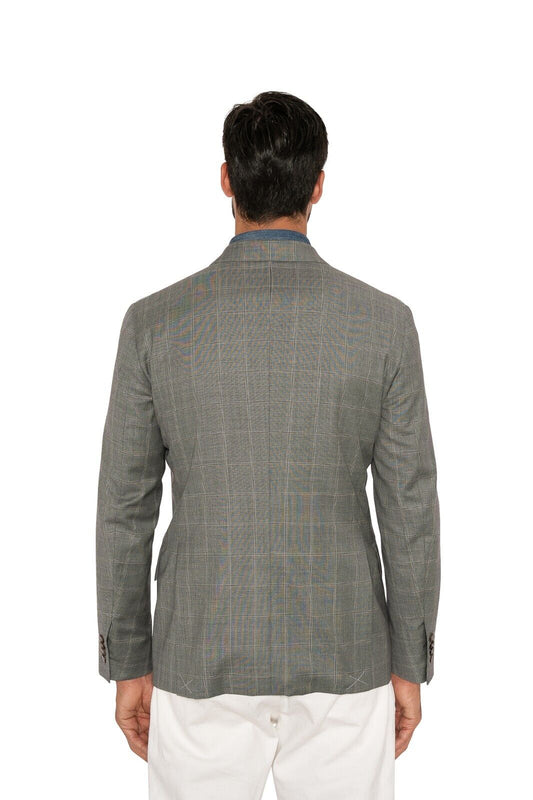 $1700 EIDOS by ISAIA NAPOLI Double Breasted Sport Coat Jacket Wool 38 US / 48 EU