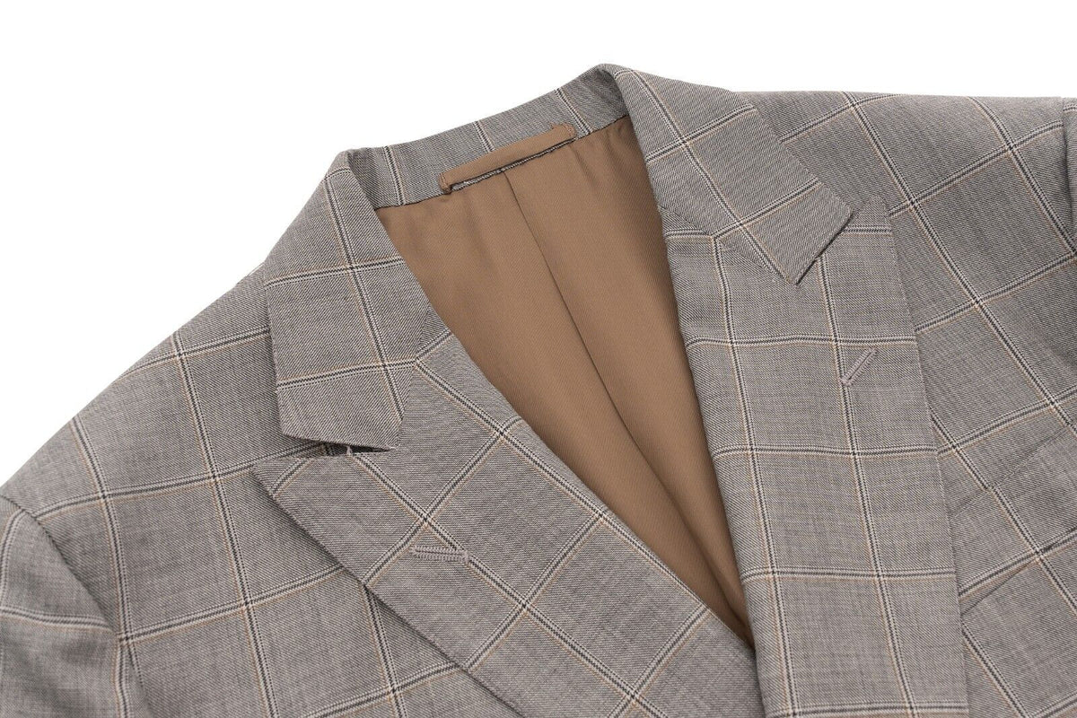 $1700 EIDOS by ISAIA NAPOLI Double Breasted Sport Coat Jacket Wool 38 US / 48 EU