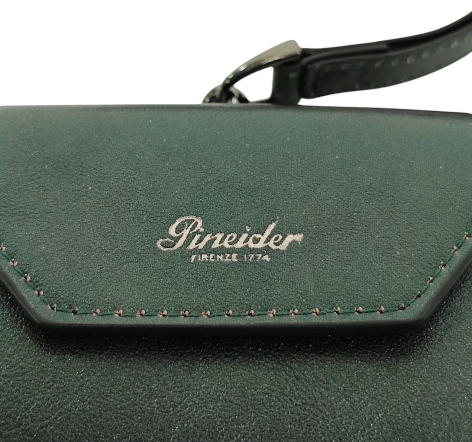 150$ PINEIDER FIRENZE 1774 Headphones Airpods Holder Calf Laminated Green