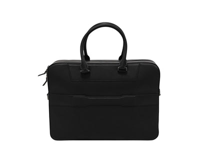 1240$ PINEIDER FIRENZE "Metro Smooth" Black Calf PC Briefcase Bag Document Case