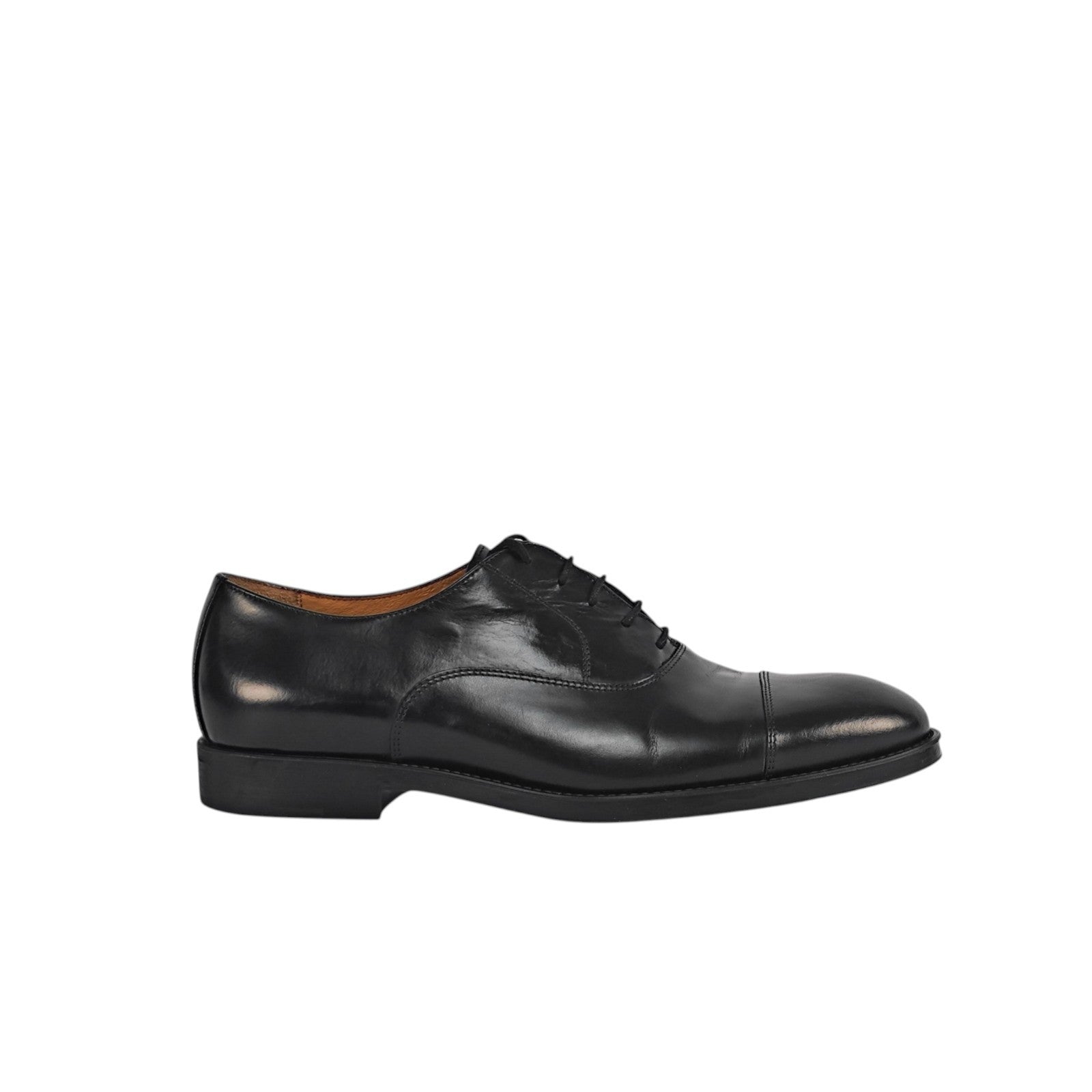 $1550 TESTONI BOLOGNA Oxford Shoes Black Calf De Luxe