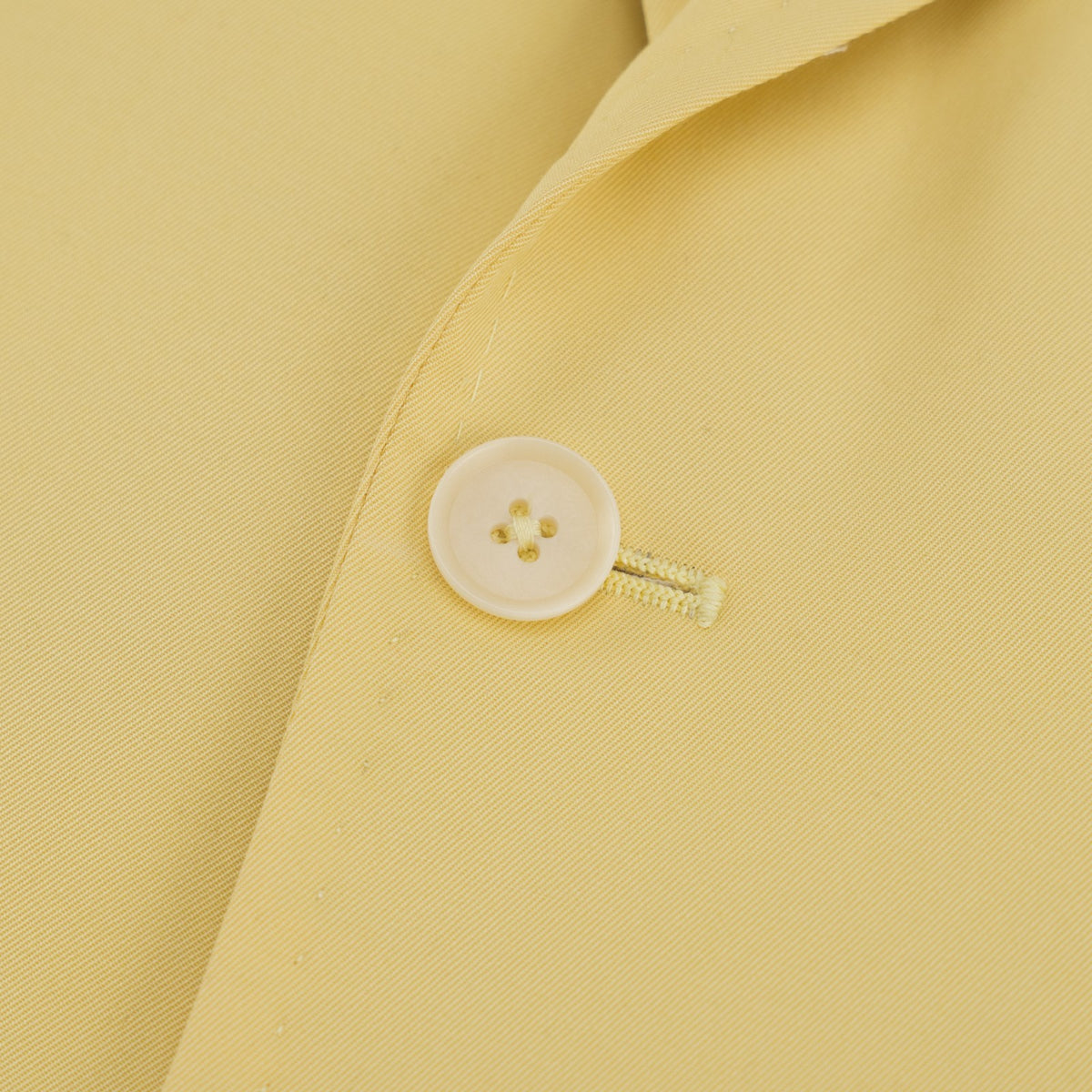 $5100 ISAIA NAPOLI "Capri" Yellow Hand-Sewn Suit Cotton  36 US / 46 EU 8R