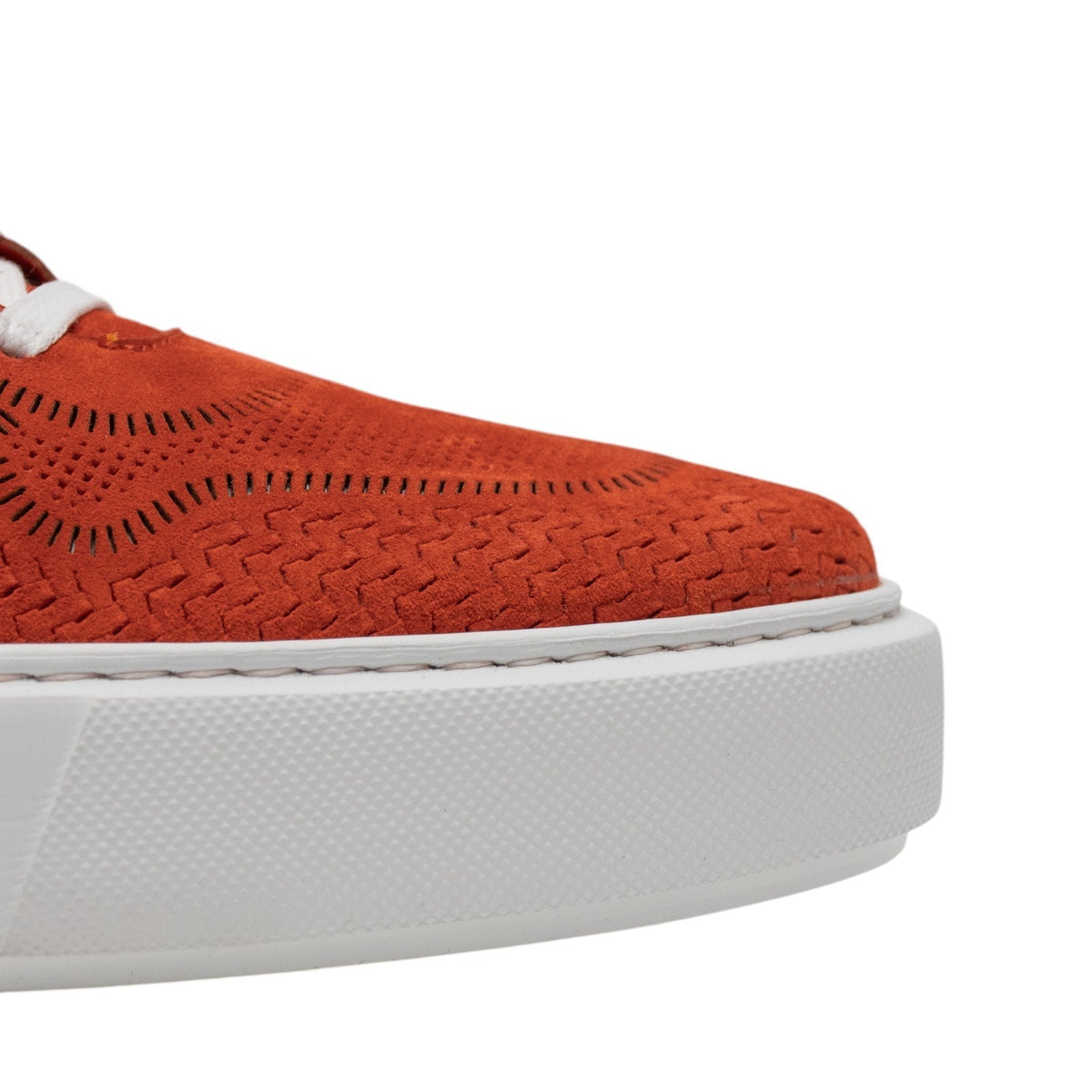 850$ TESTONI "Sassari" Sneaker Unlined Suede Flame 8 UK  / 9 US / 42 IT