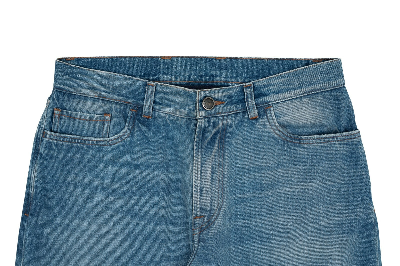 690$ ISAIA NAPOLI Light Blue Scratch Denim Jeans Pant Cotton 34 US / 50 EU