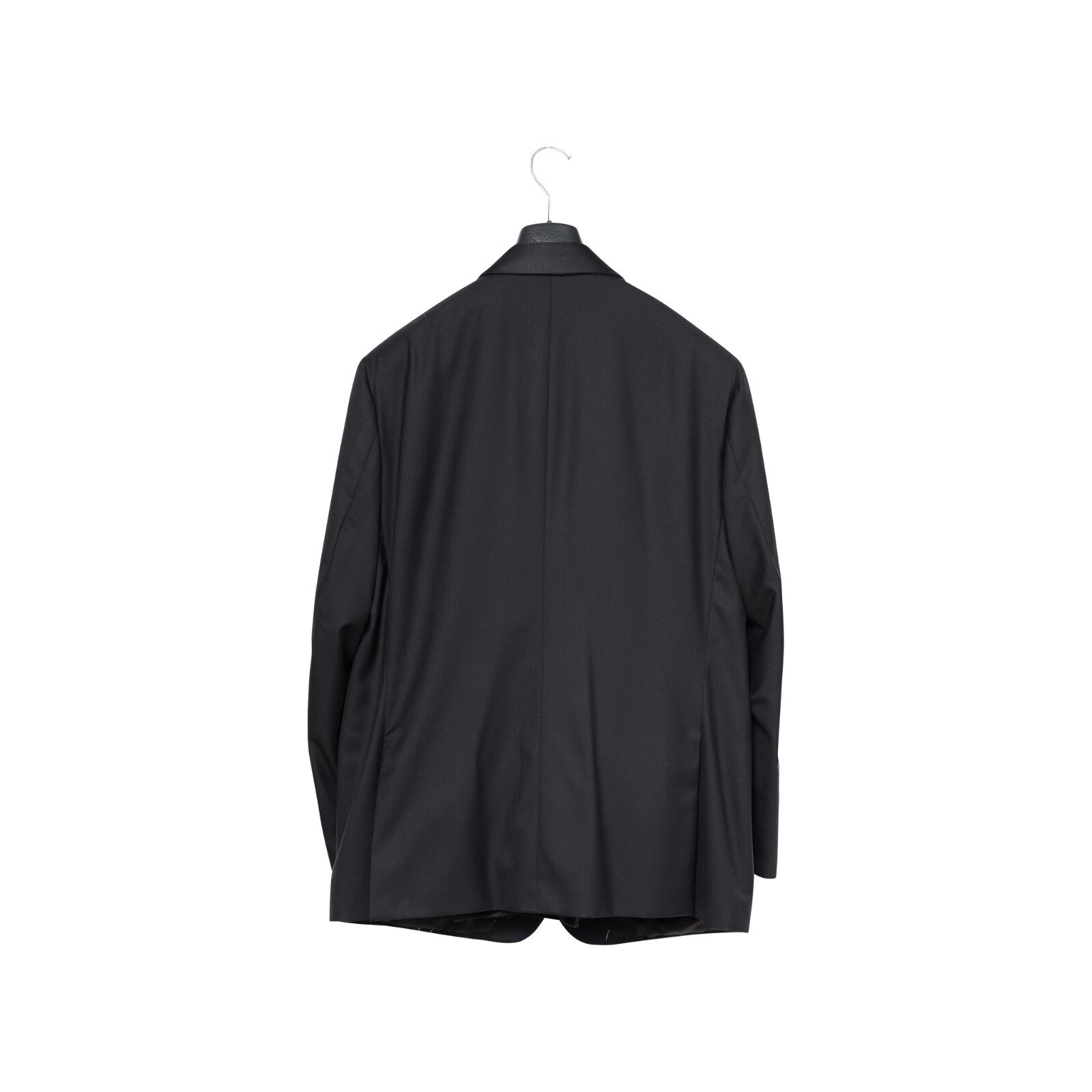 $5800 ISAIA "Aquaspider" Black Tuxedo Smoking Suit Wool 160's  48 US / 58 EU 7R