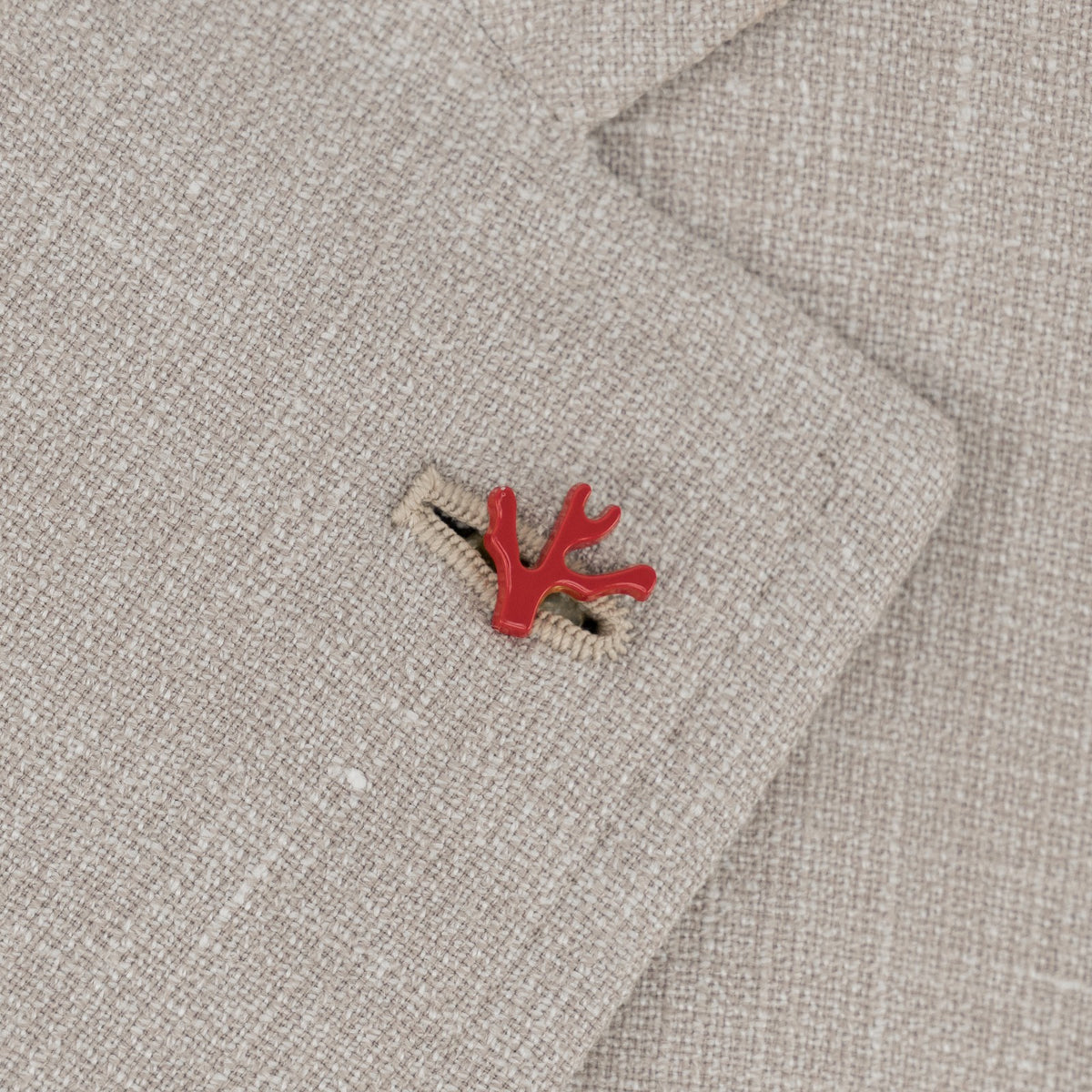 $6800 ISAIA NAPOLI "Capri" Sand Suit Wool / Silk / Linen 42 US / 52 EU 8R