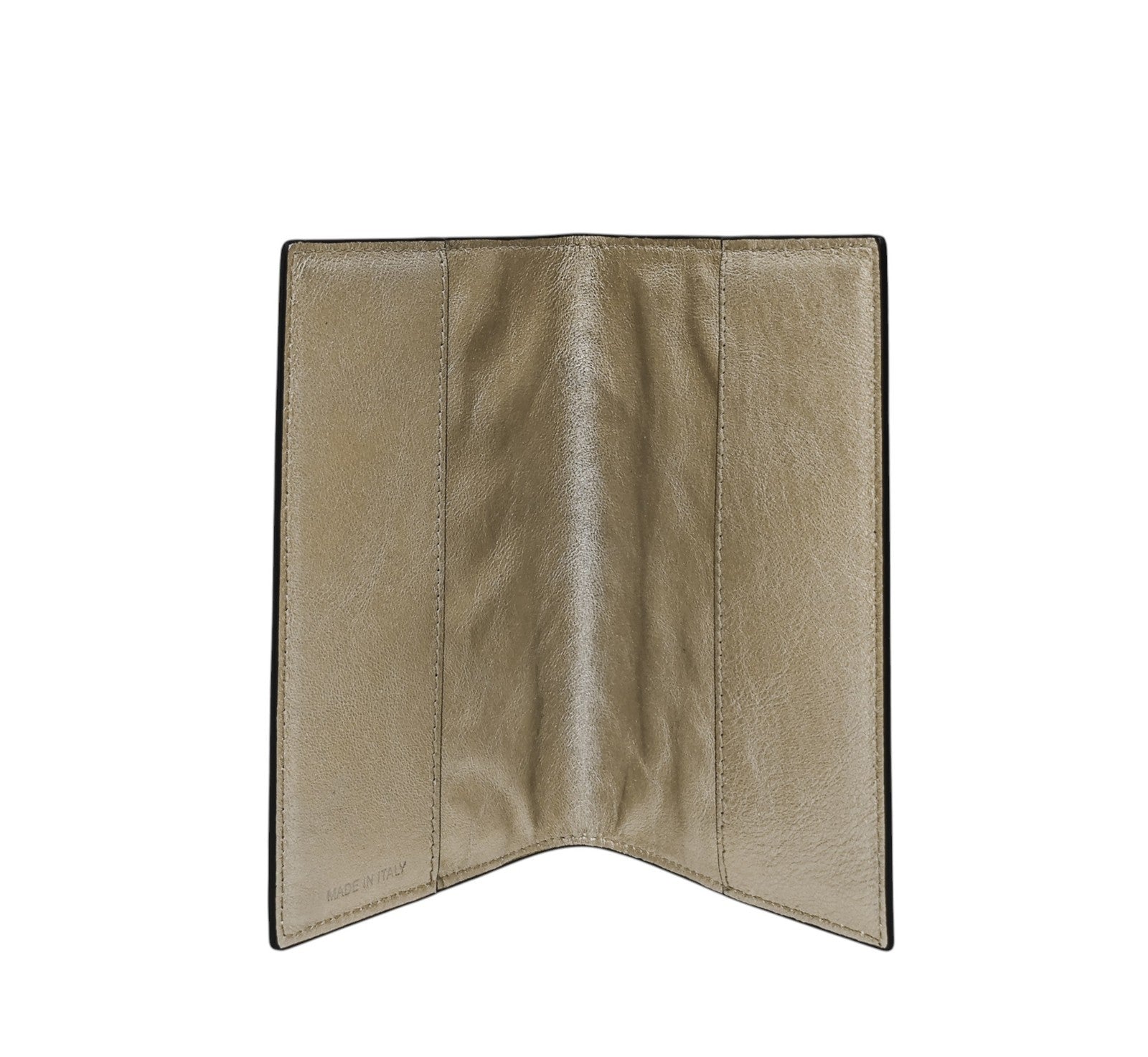 220$ PINEIDER FIRENZE 1774 "Metro Smooth" Passport Holder Calf Gold