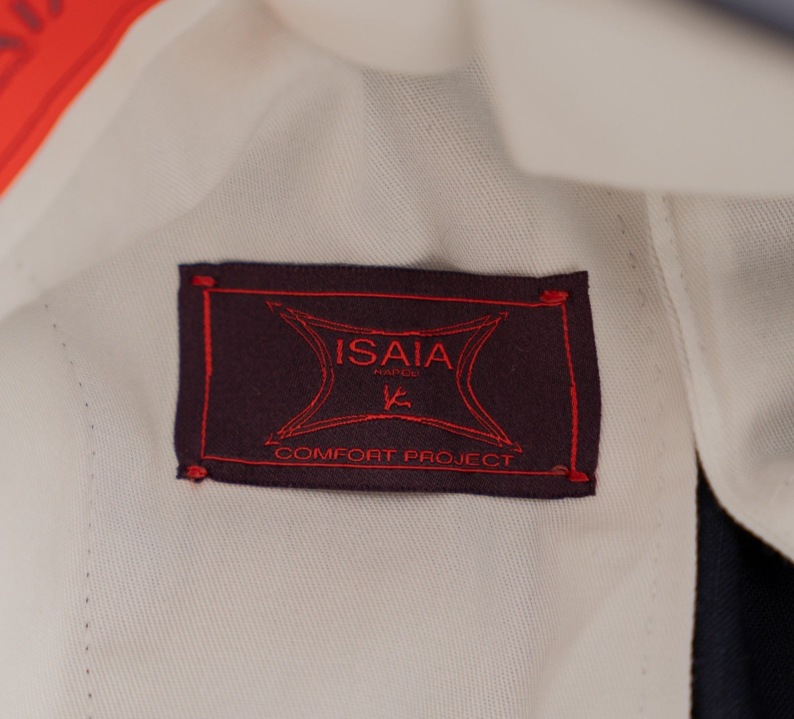 1650$ ISAIA NAPOLI Hand-Sewn Tapered Dress Pant Wool Blue Navy 34 US / 50 EU  8R