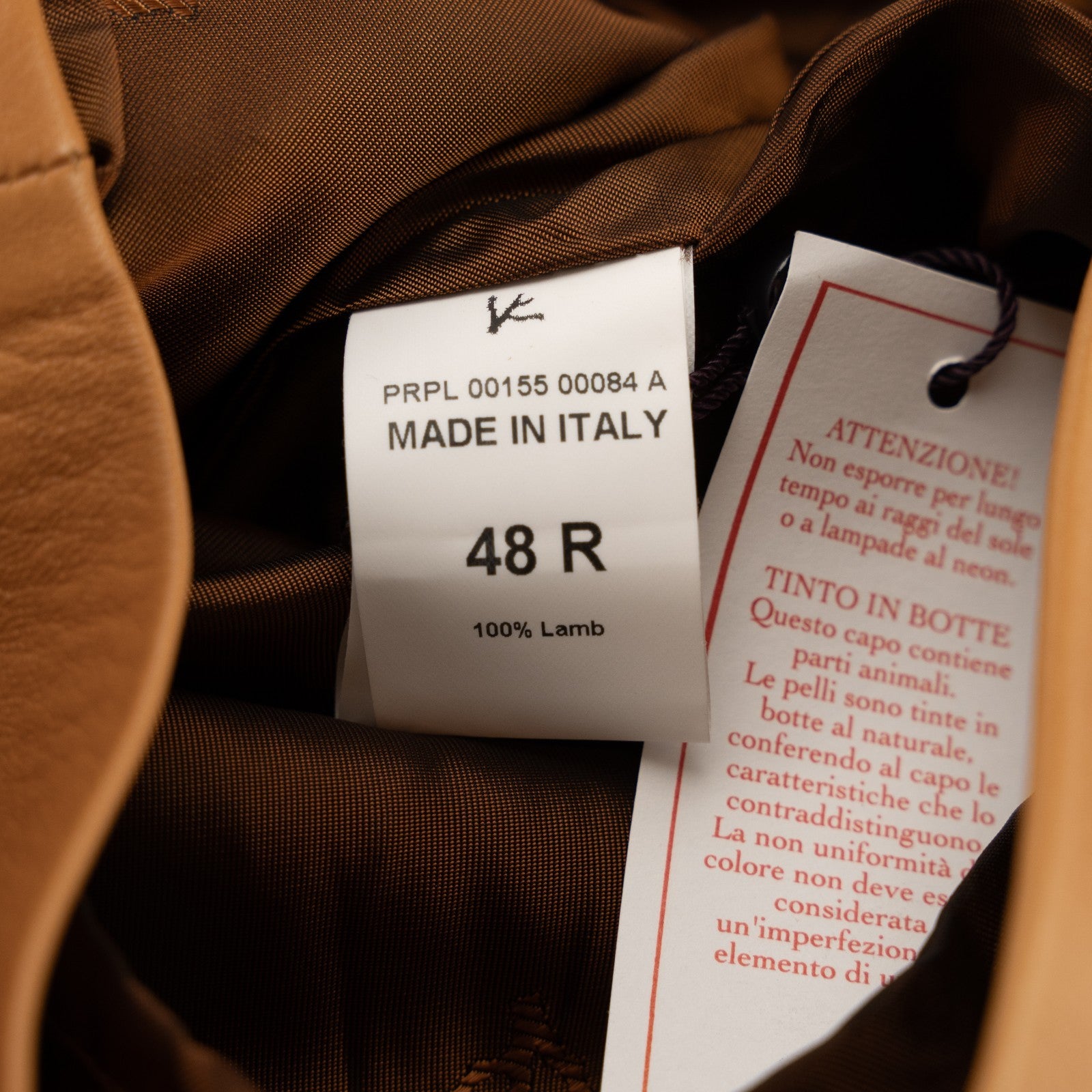 2950$ ISAIA Whisky Drawstring Short Pant Soft Lambskin Leather 32 US / 48 EU R