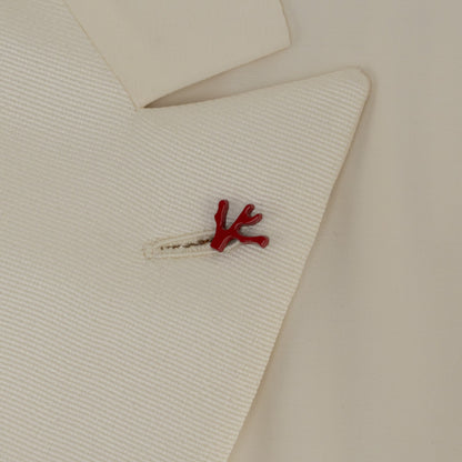 $6500 ISAIA NAPOLI "Sanita" Smoking Tuxed Blazer Sport Coat Ivory Fine Wool