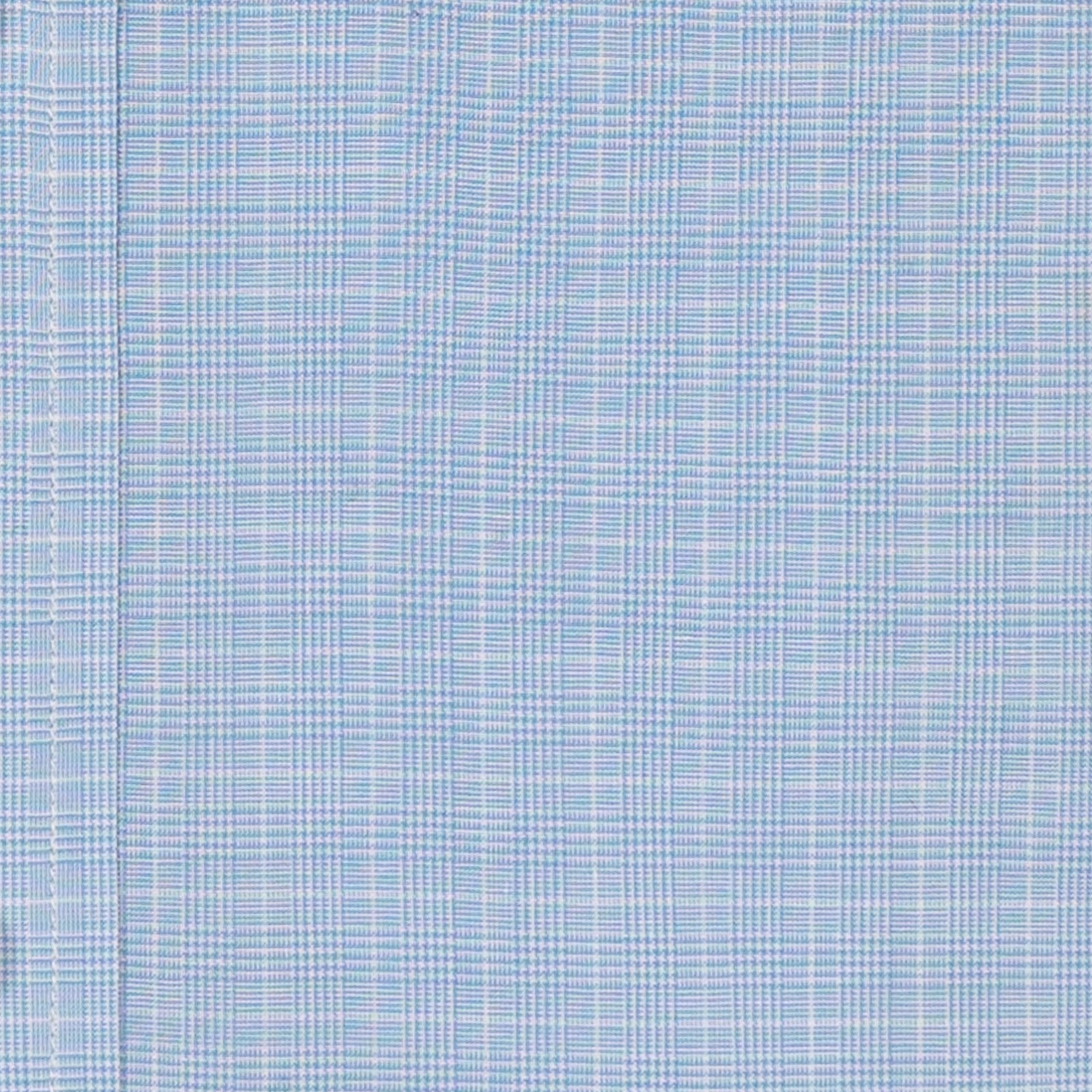 520$ RUBINACCI NAPOLI Blue Hand-Sewn Checks  Shirt Cotton Classic Fit   8T