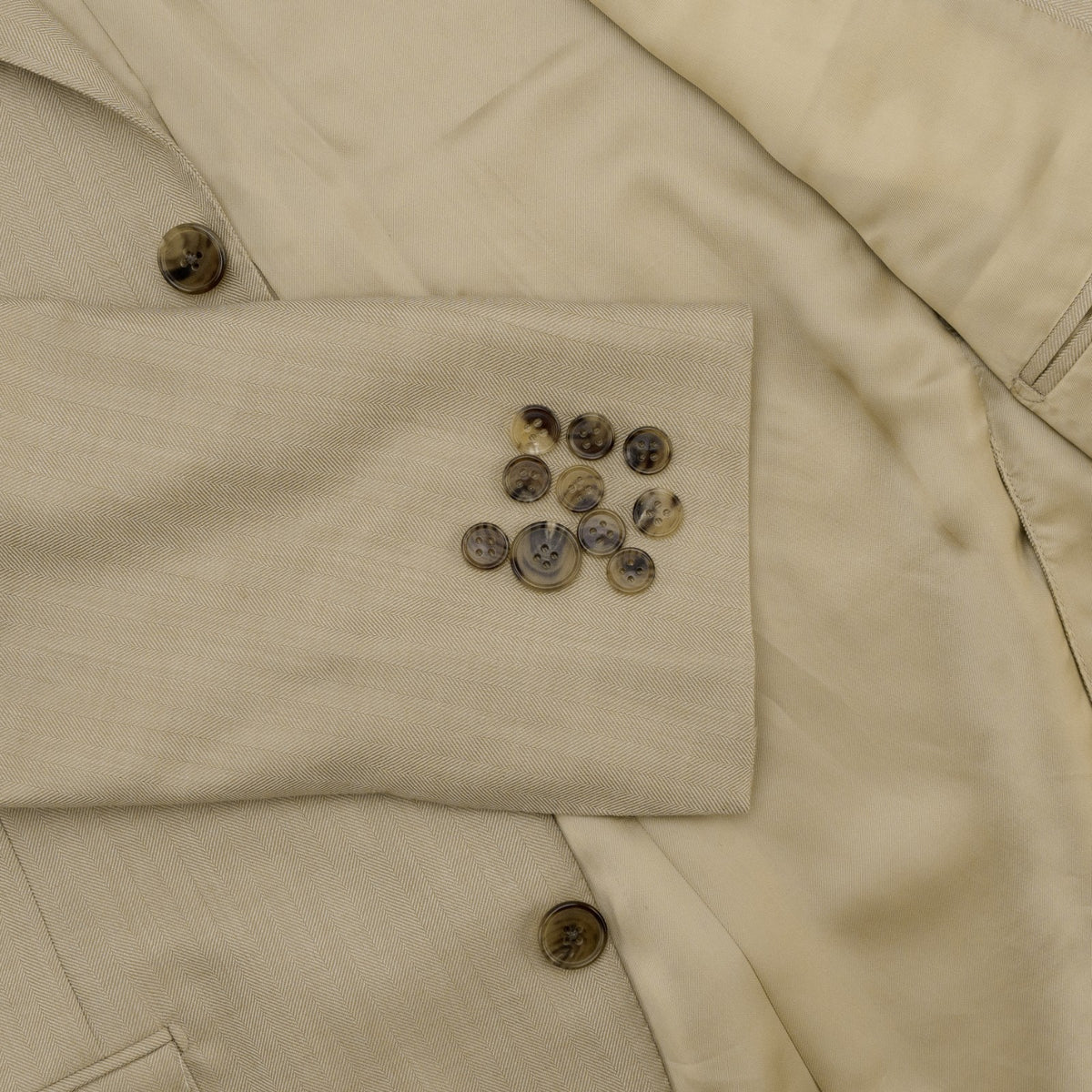 1950$ BERGDORF GOODMAN Jacket Sport Coat Sand 100% Cashmere 40 US /  50 EU