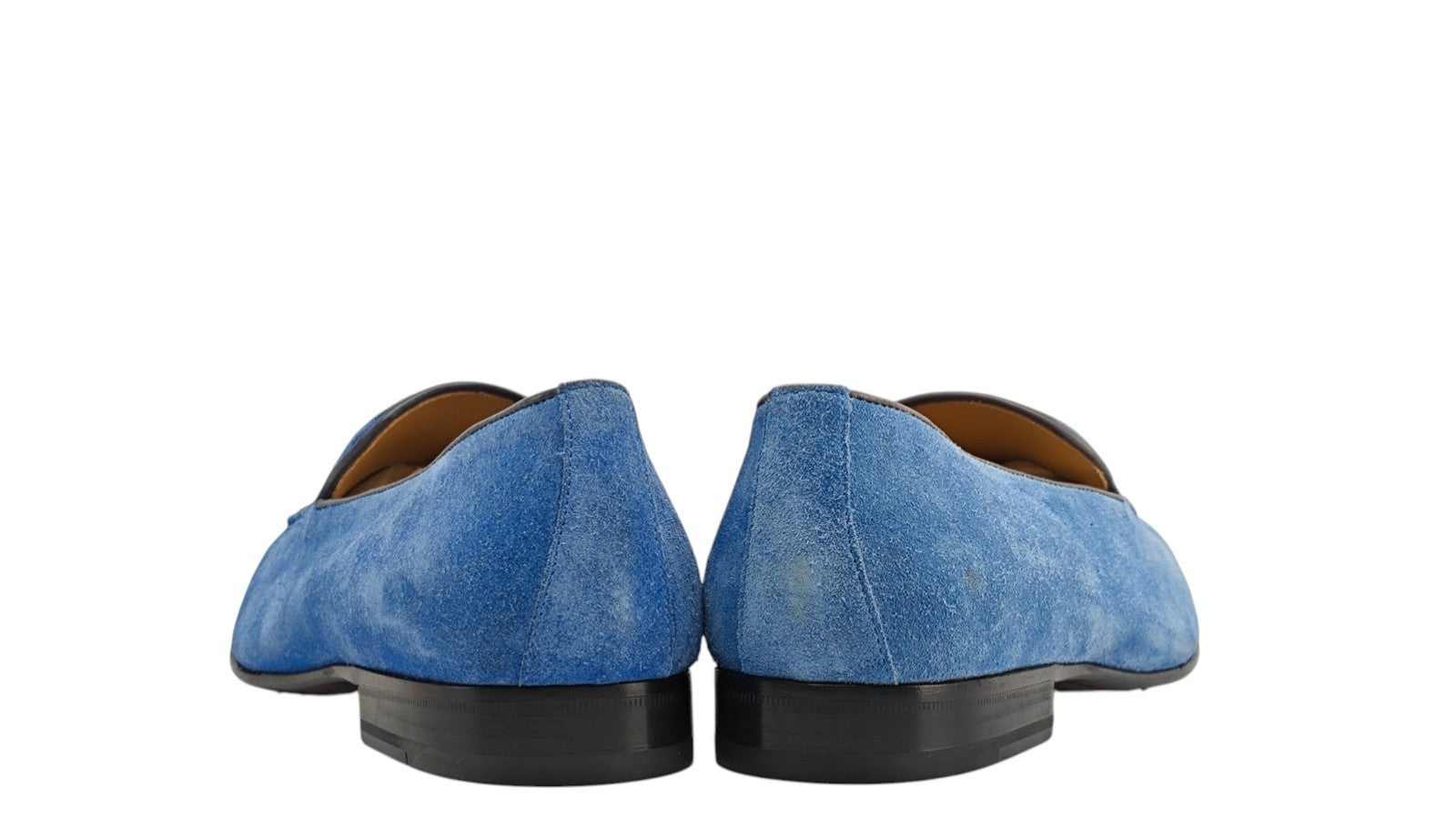 1250$ TESTONI "Pompei" Loafer Shoes Suede Calf Seaside 8 UK / 9 US / 42 IT