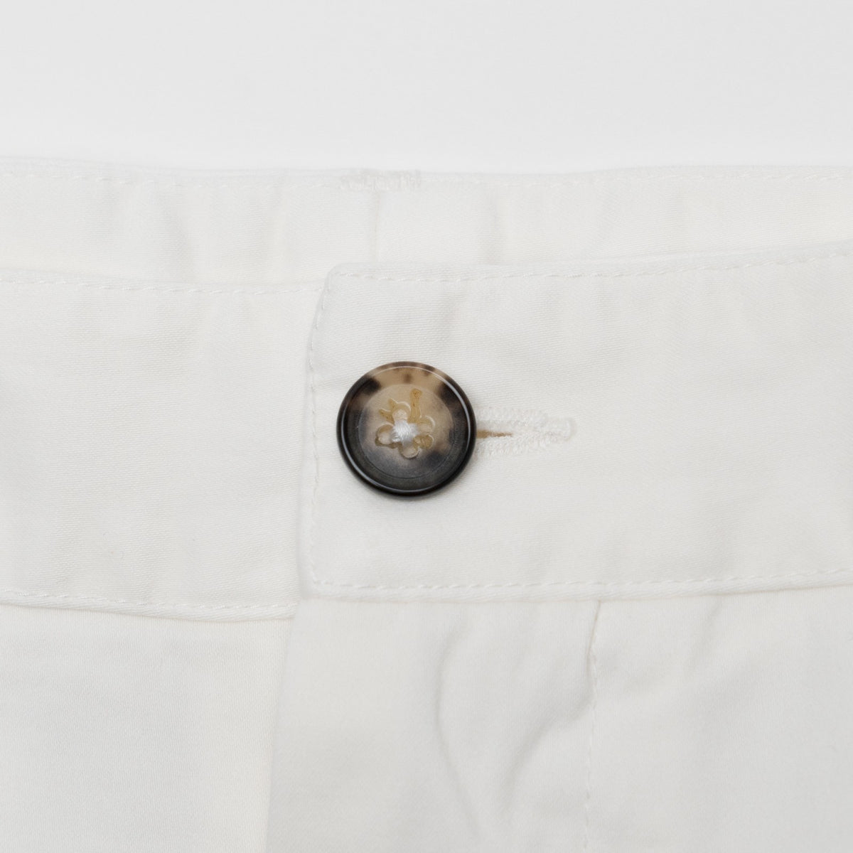 850$ ISAIA NAPOLI White Chino Pant Cashmere Cotton Regular Fit 36 US / 52 EU