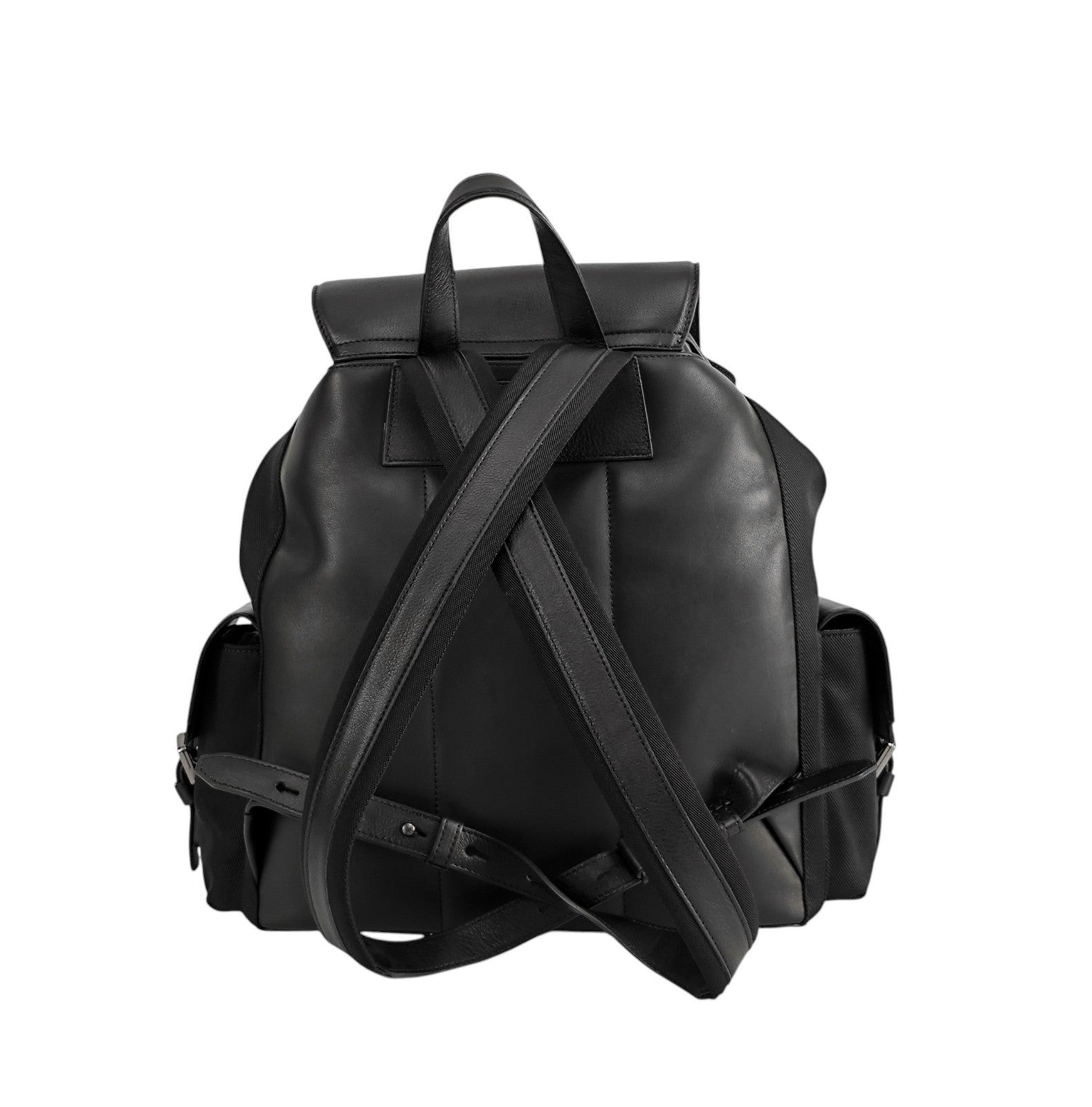 1950$ PINEIDER FIRENZE 1774 Leather Multiple Backpack Black