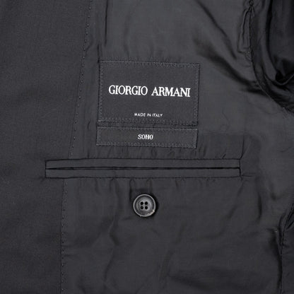 2550$ GIORGIO ARMANI SOHO Jacket Sport Coat Wool Cashmere Black 42 US / 52 IT