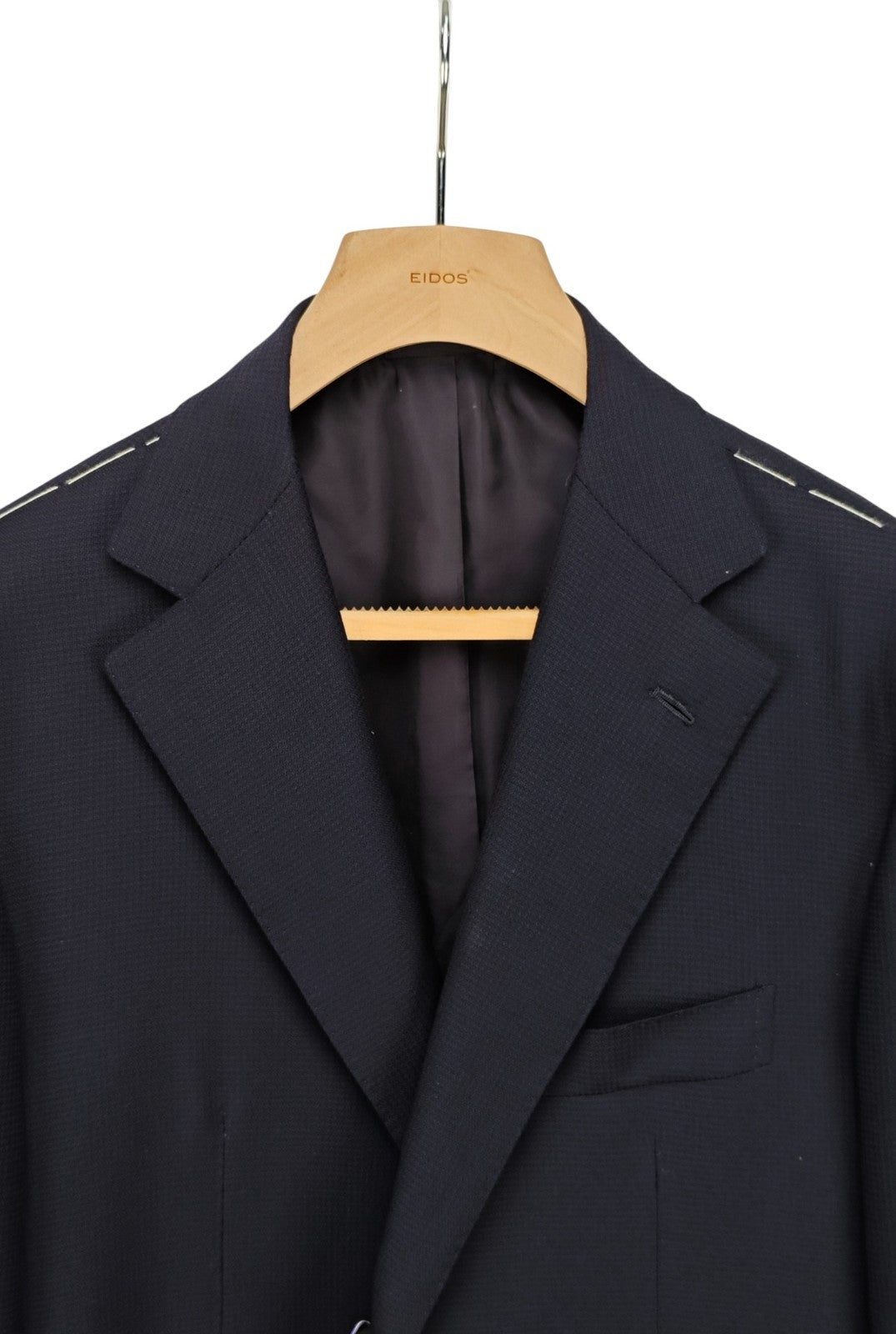 SARTORIA FELAMM NAPOLI Blue Total Handmade Sport Coat Jacket  Wool 42 US / 52 EU