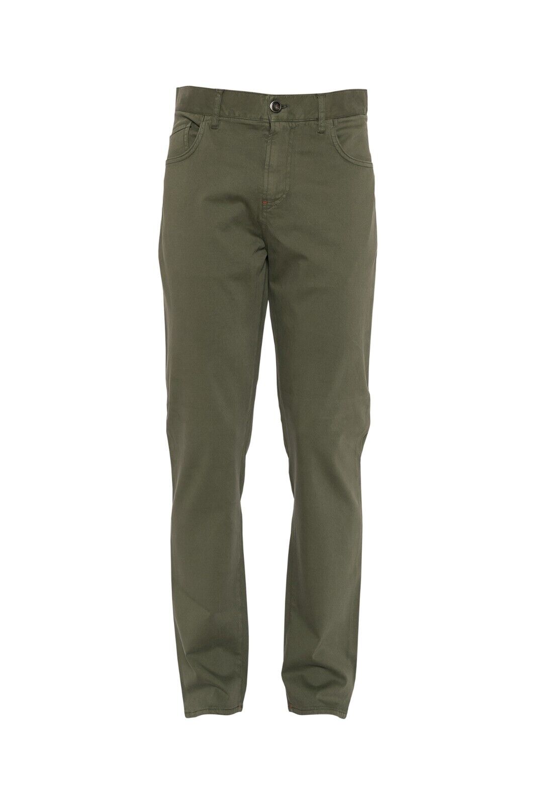 850$ ISAIA NAPOLI Green 5 Pockets Trousers Pant Soft Cotton / Cashmere