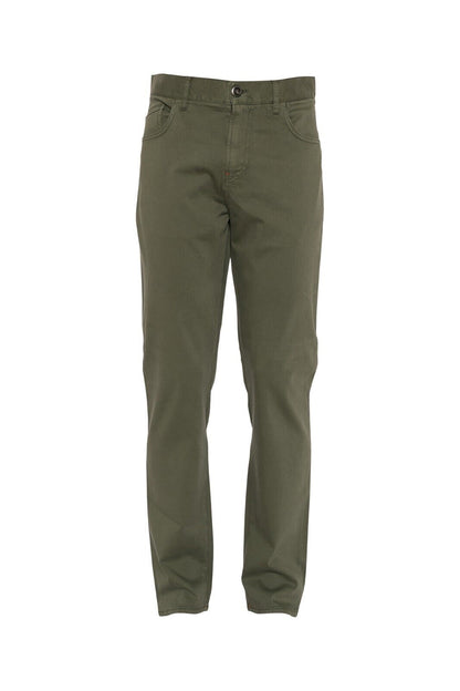 850$ ISAIA NAPOLI Green 5 Pockets Trousers Pant Soft Cotton / Cashmere