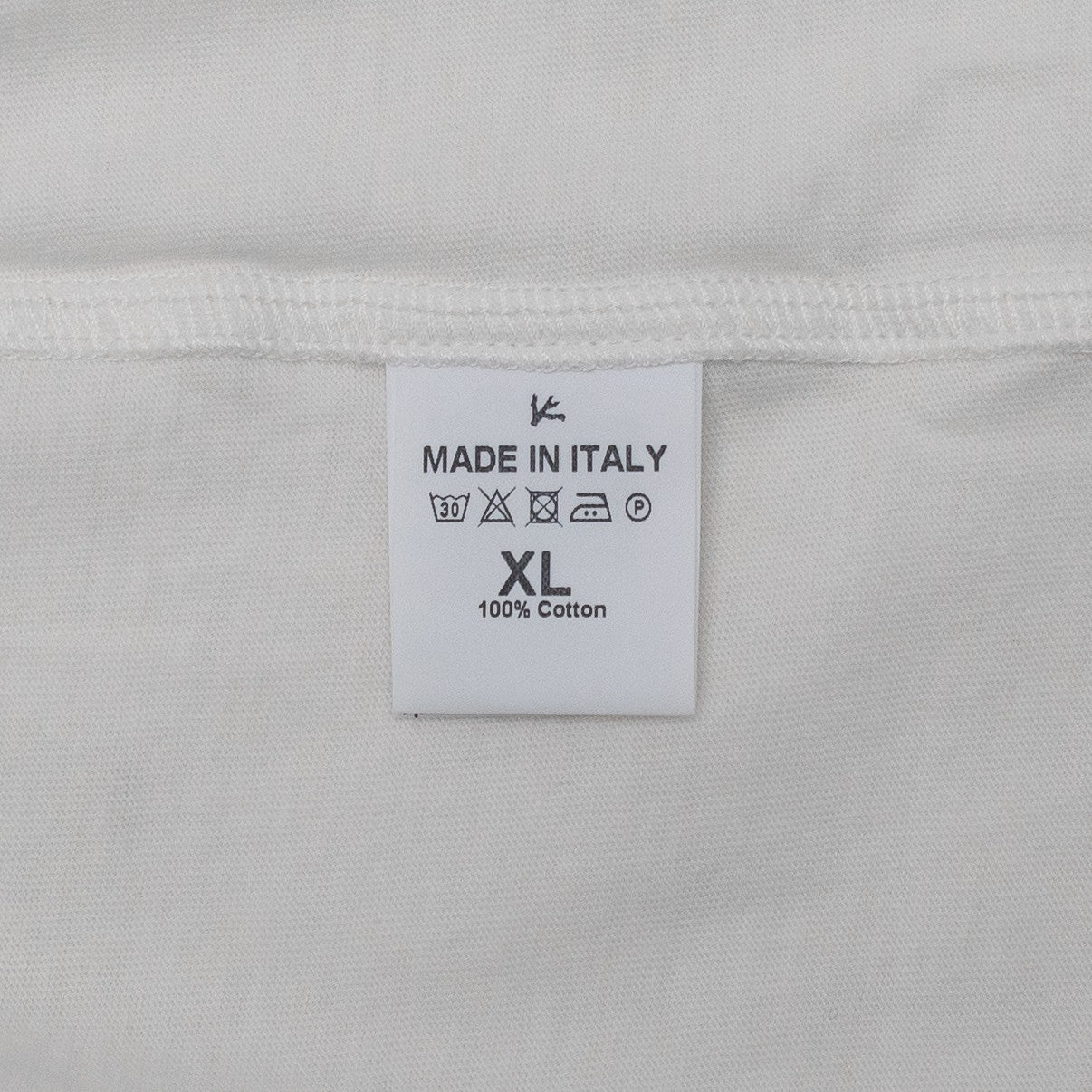 475$ ISAIA NAPOLI White T-Shirt Short Sleeve Cotton - Size XL - Made in Italy