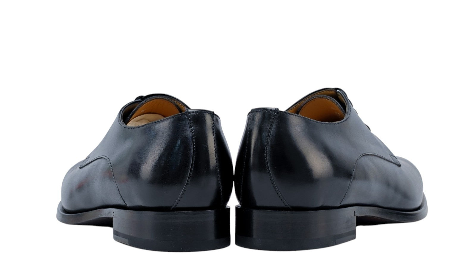 1250$ TESTONI Derby Shoes Antique Lux Calf Blue Navy 8 UK / 9 US / 42 IT