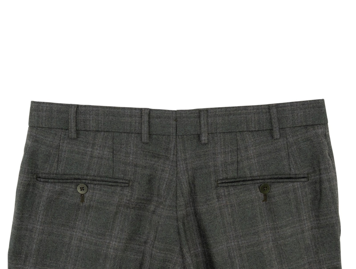 $6600 ISAIA NAPOLI "Capri" Green Suit Soft Wool Plaids 38 US / 48 EU 7R