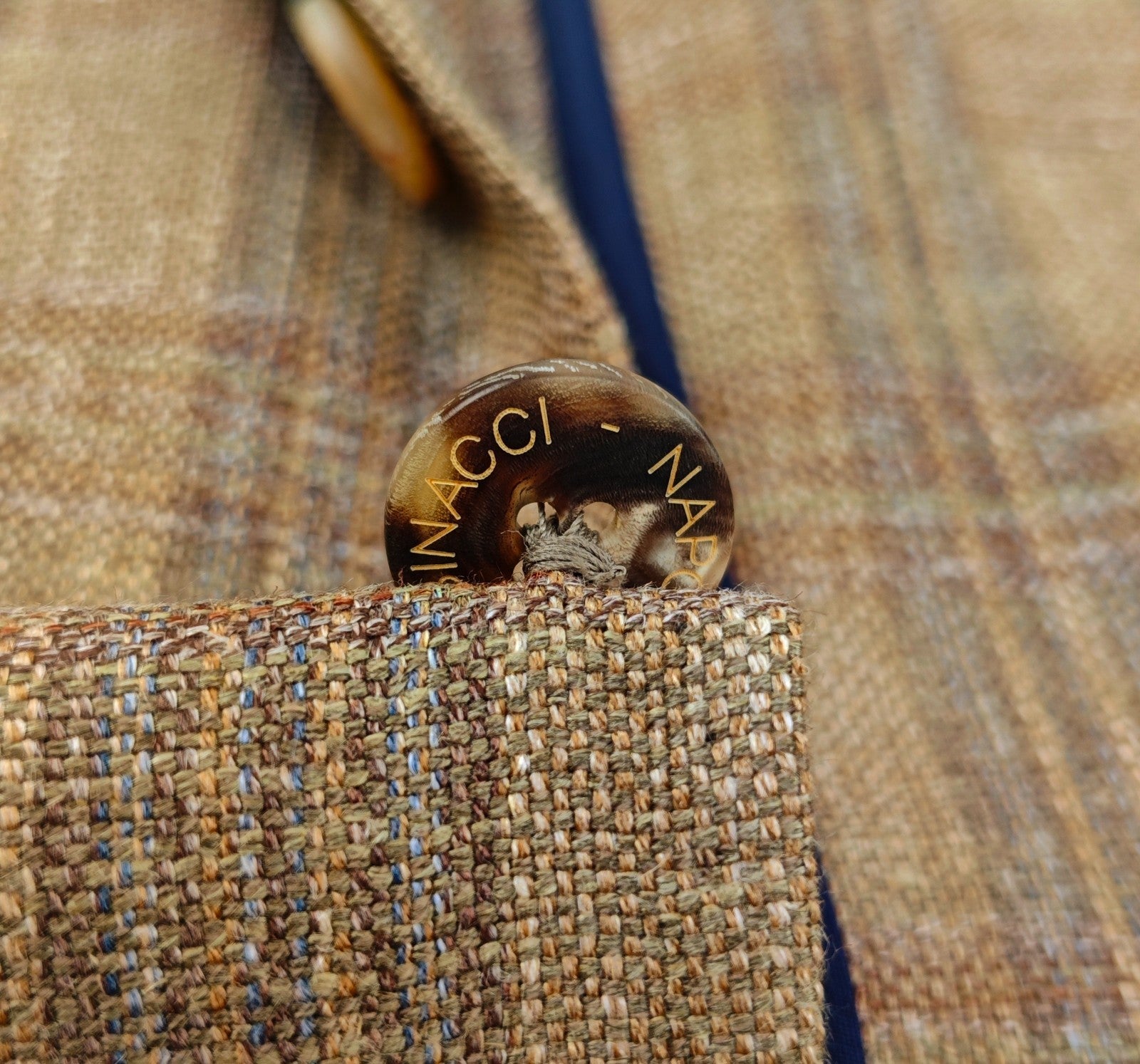 $1950 RUBINACCI NAPOLI Beige Jacket Sport Coat Silk Linen Wool  40 US 50 EU