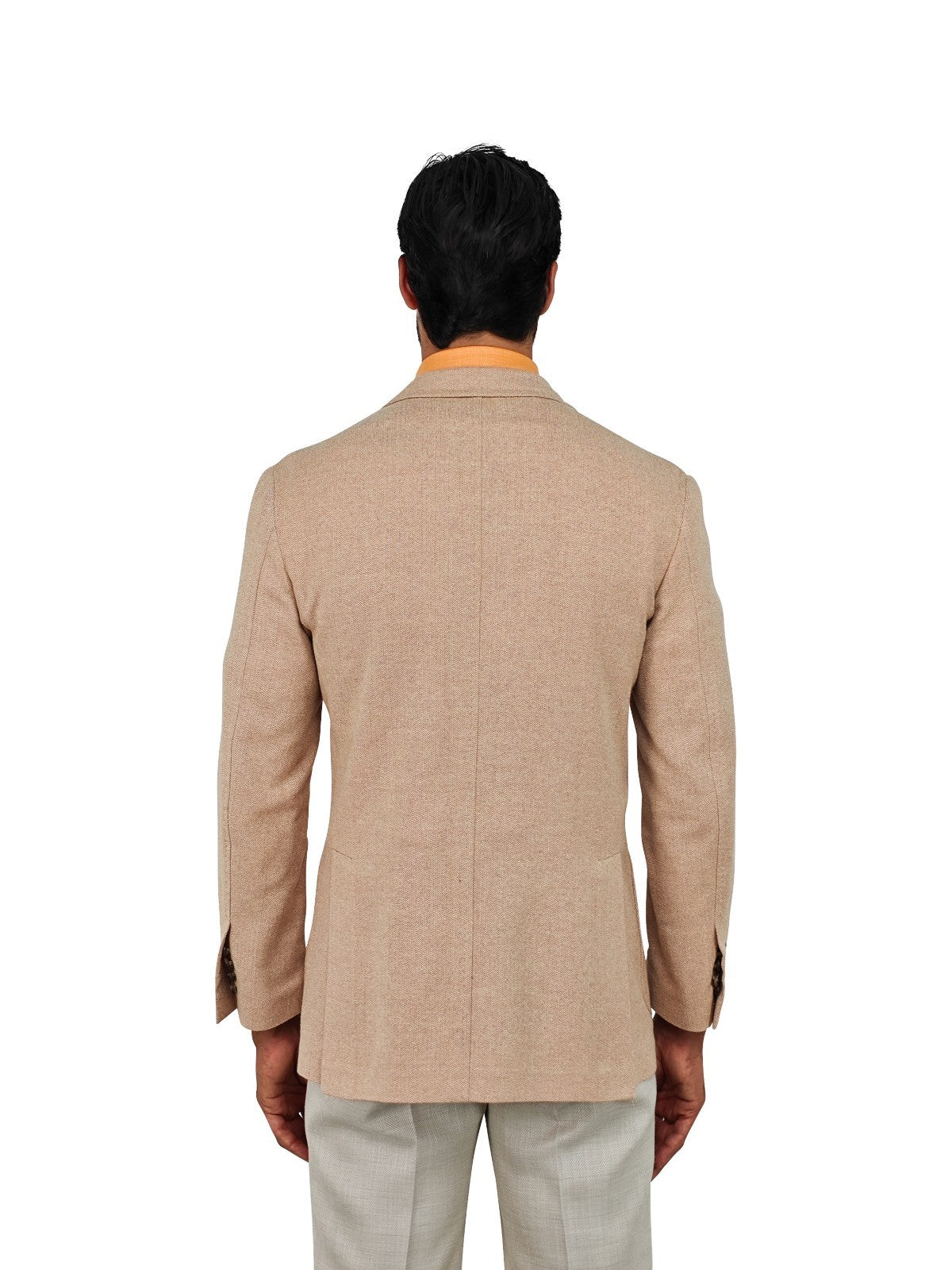 $1490 RUBINACCI NAPOLI Beige Pink Unlined Jacket Sport Coat 100% Raw Silk
