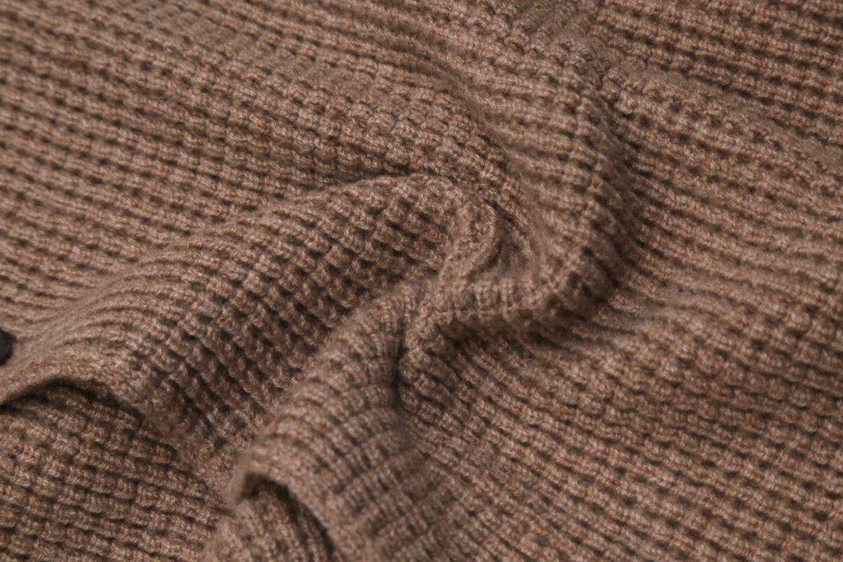 $1750 RUBINACCI NAPOLI Cardigan Jacket 100% Ribbed Cashmere Brown 40 US / 50 EU