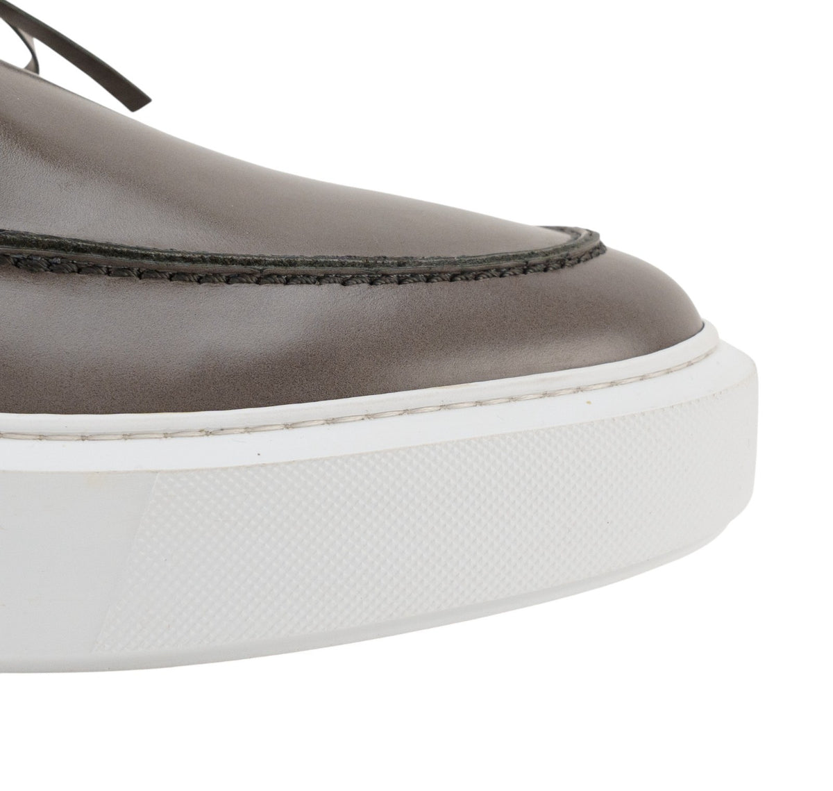 700$ TESTONI "Paestum" Sneaker Shoes Burnished Calf  Taupe 5 UK / 6 US / 39 IT