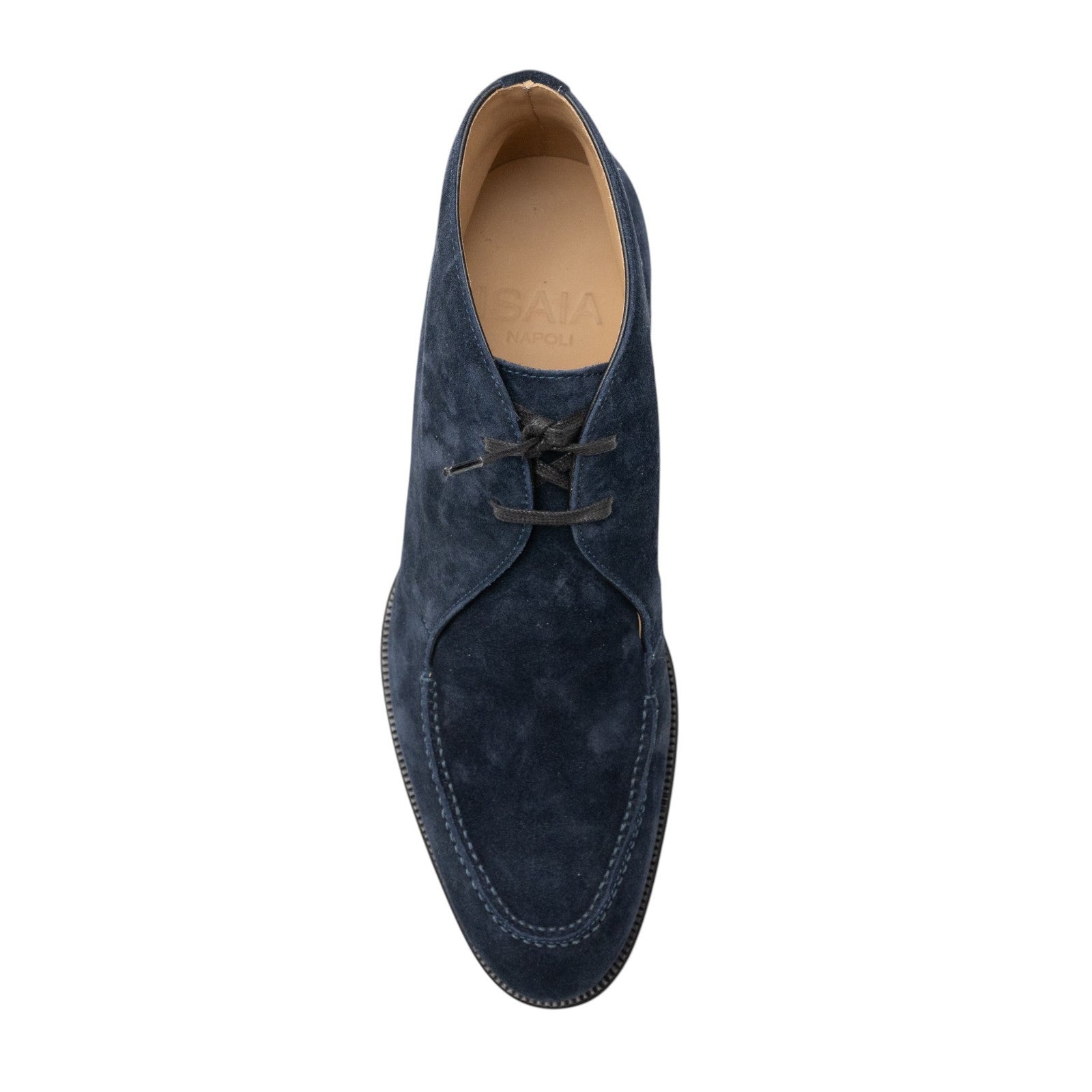 ISAIA NAPOLI Blue Cukka Boot Shoes Suede Leather Handmade 9 UK / 10 US / 43 IT