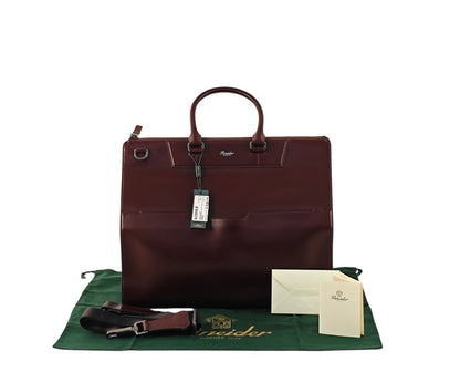 2050$ PINEIDER FIRENZE 1774 "Metro Smooth" Travel Weekend Medium Duffle Bag Rum