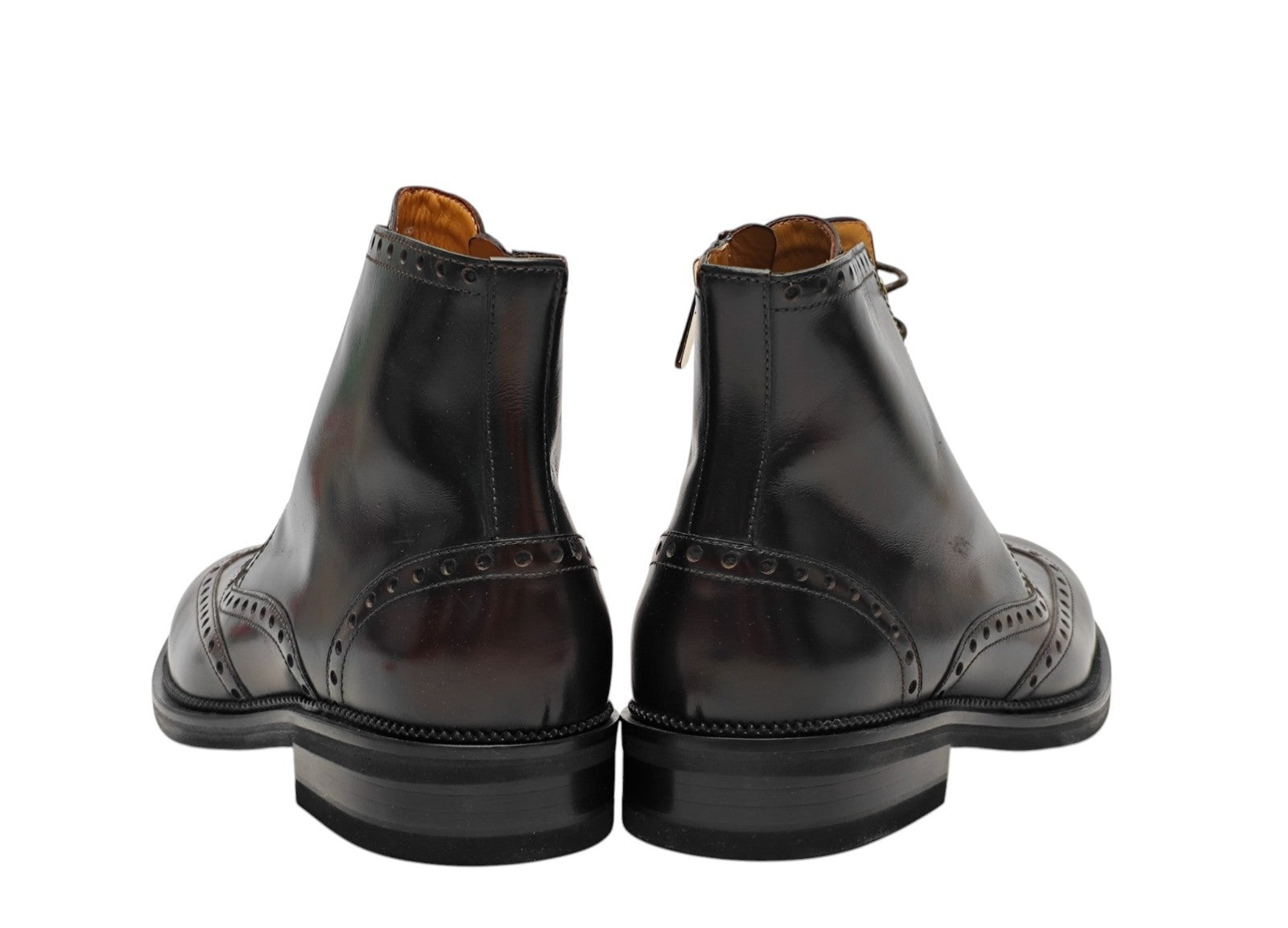 1450$ TESTONI Ankle Boot English Brushed Calf Dark Brown 8 UK / 9 US / 42 IT