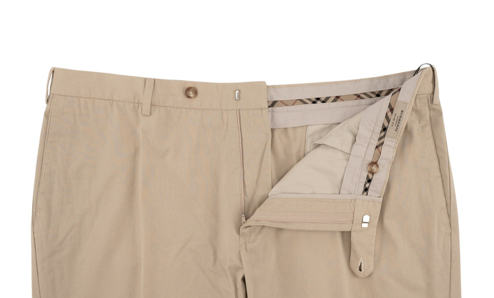 700$ BURBERRY Beige Chino Trouser Pant Cotton Slim Fit 42 US / 58 EU