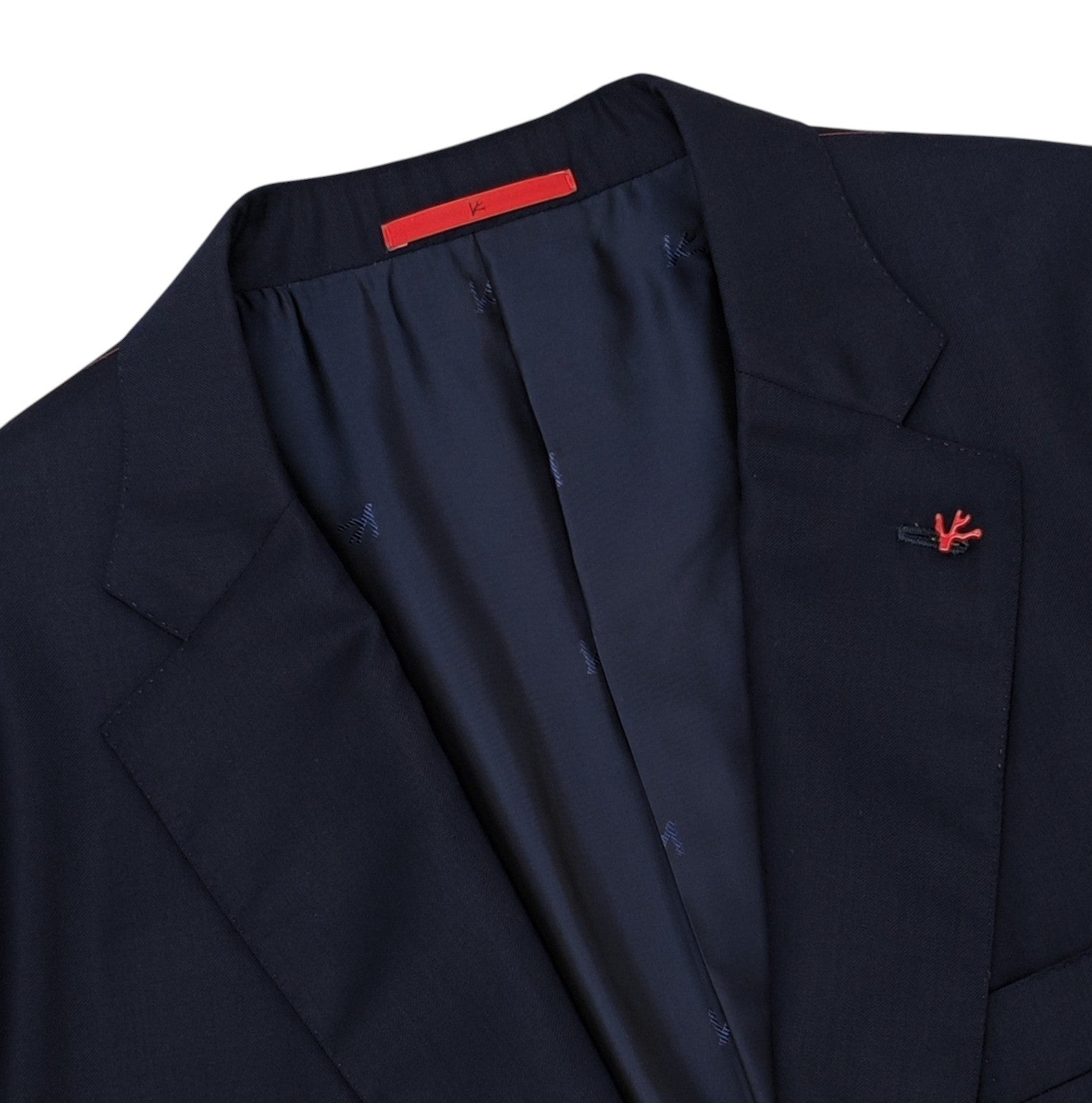 $6400 ISAIA "Gregorio" Blue Navy Hand-Sewn Suit Fine Wool 50 US / 60 EU  8R