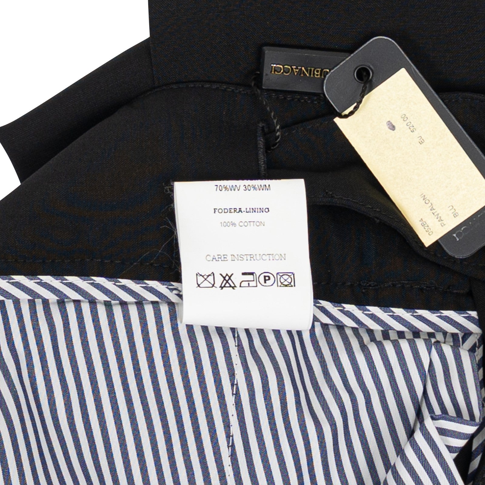 670$ RUBINACCI NAPOLI "Manny" Gray High Rise Trouser Pant Gurkha Wool / Mohair
