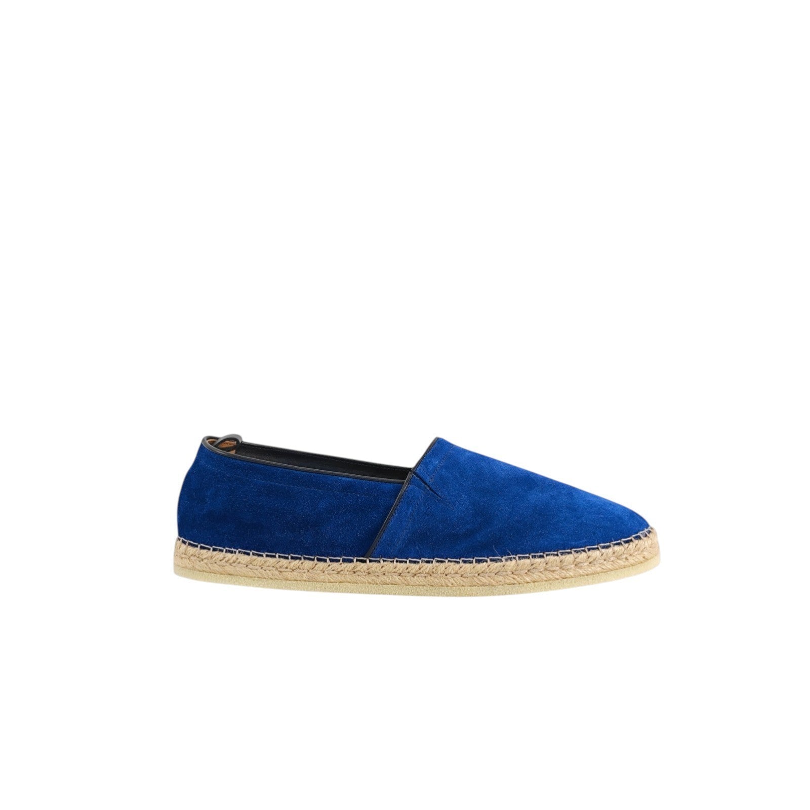 650$ TESTONI Espadrillas Shoes Antique Lux Calf Blue Indigo 8 UK / 9  US / 42 IT