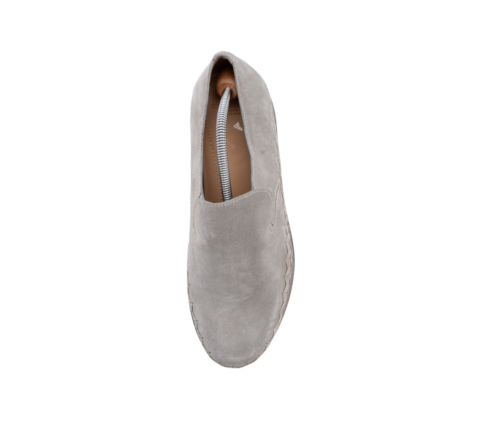 1050$ GIORGIO ARMANI Sneaker Shoes Slip-On Gray Woven Suede 9 UK / 10 US / 43 IT