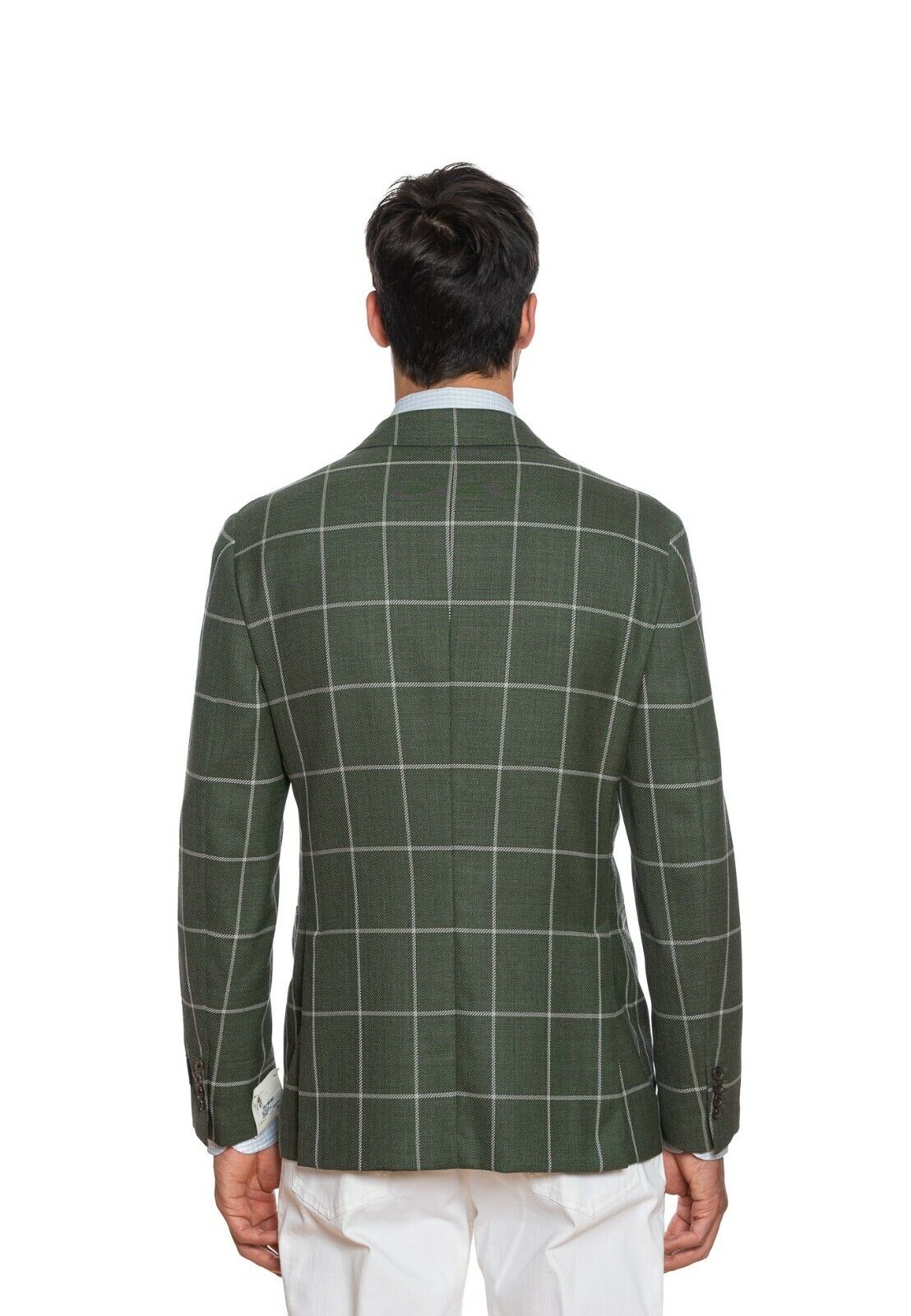 2100$ BELVEST Jacket Dark Green Checks Light Wool Drop 7 JACKETINTHEBOX Edition